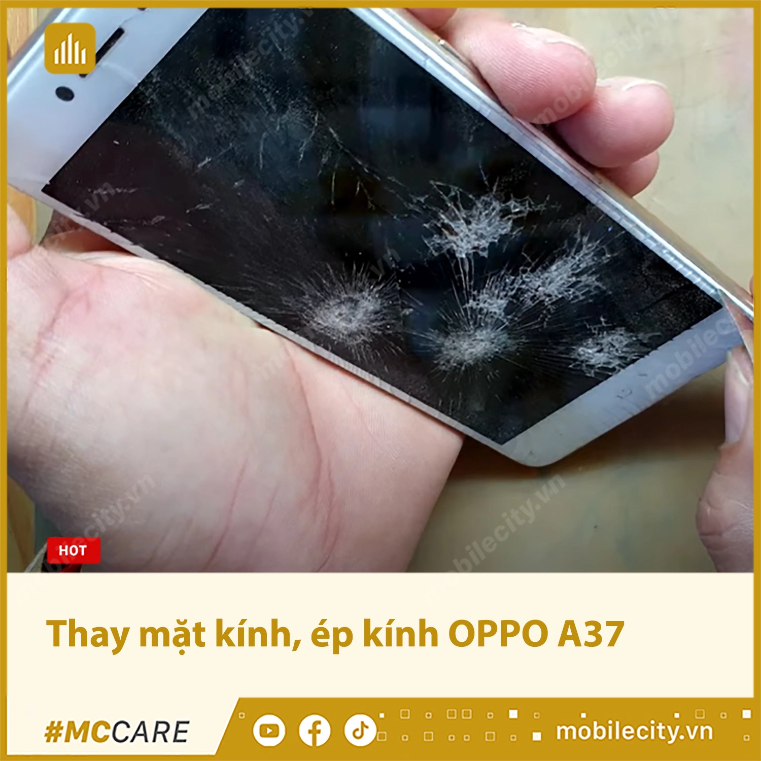 Thay mặt kính, ép kính OPPO A37