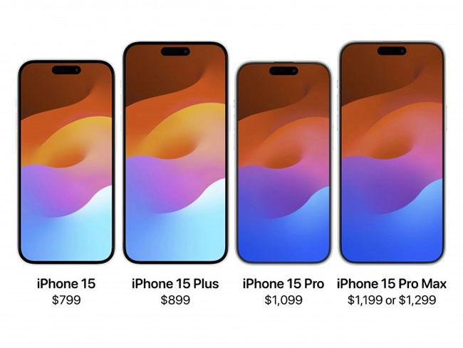 Giá bán dự đoán của dòng iPhone 15