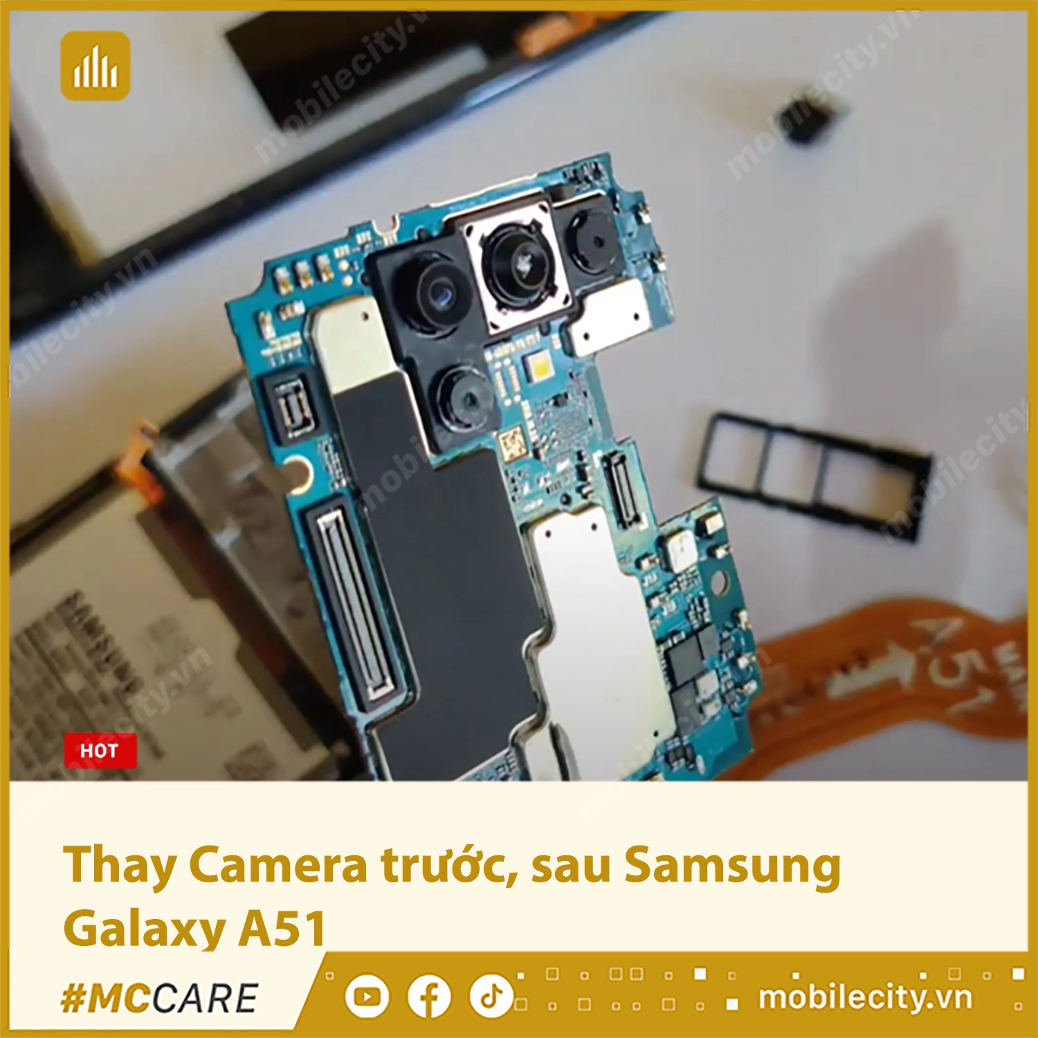 Thay Camera Samsung Galaxy A51 Chính hãng, Giá rẻ tại Hà Nội, Đà Nẵng, Tp.HCM