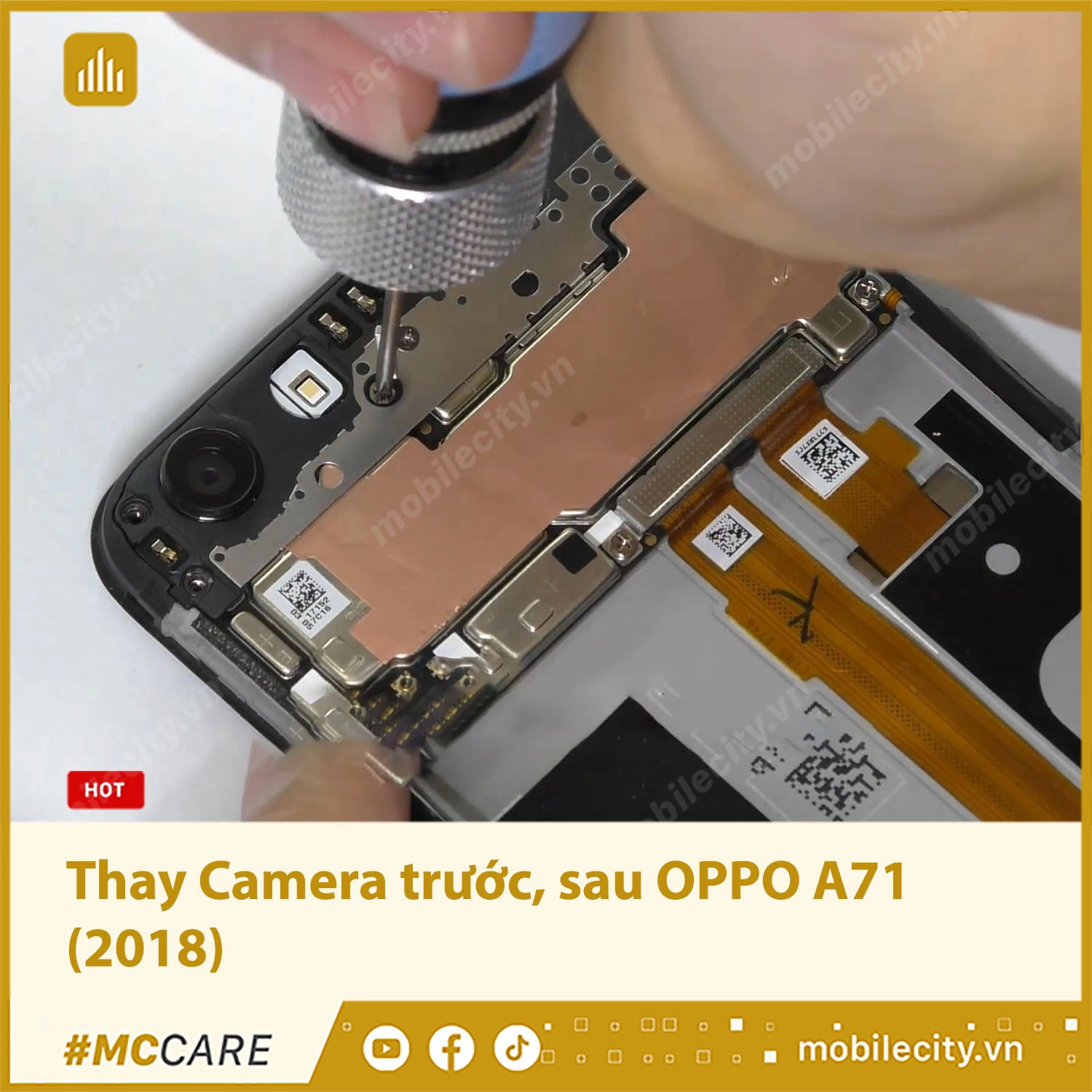 Thay Camera OPPO A71 (2018) Chính hãng, giá rẻ tại Hà Nội, Đà Nẵng, Tp.HCM