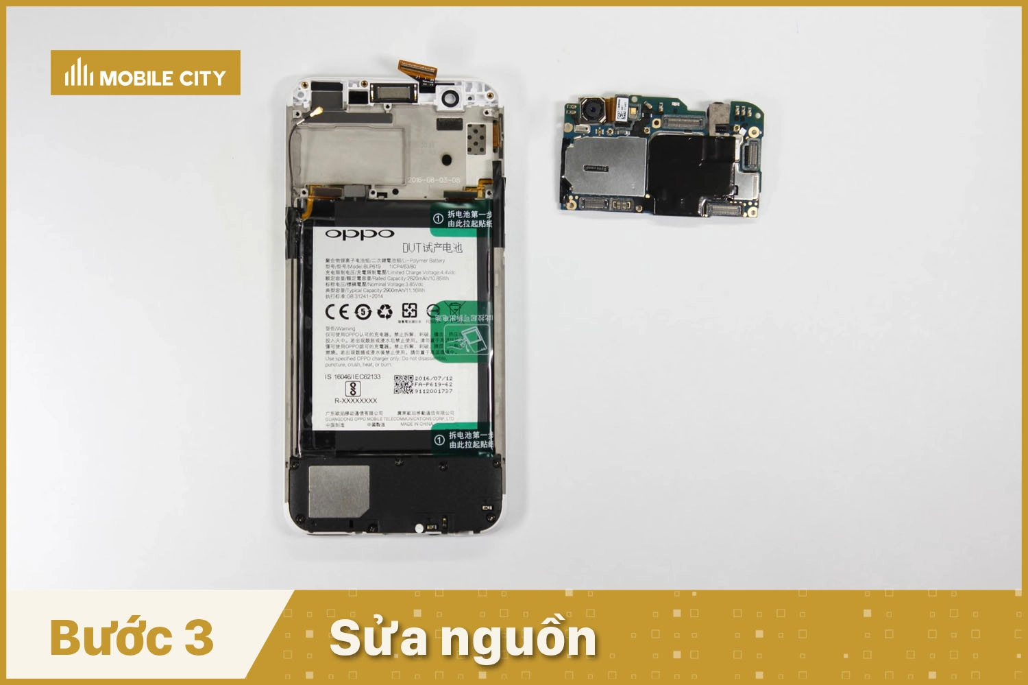 Thay IC nguồn, sửa nguồn cho OPPO A39