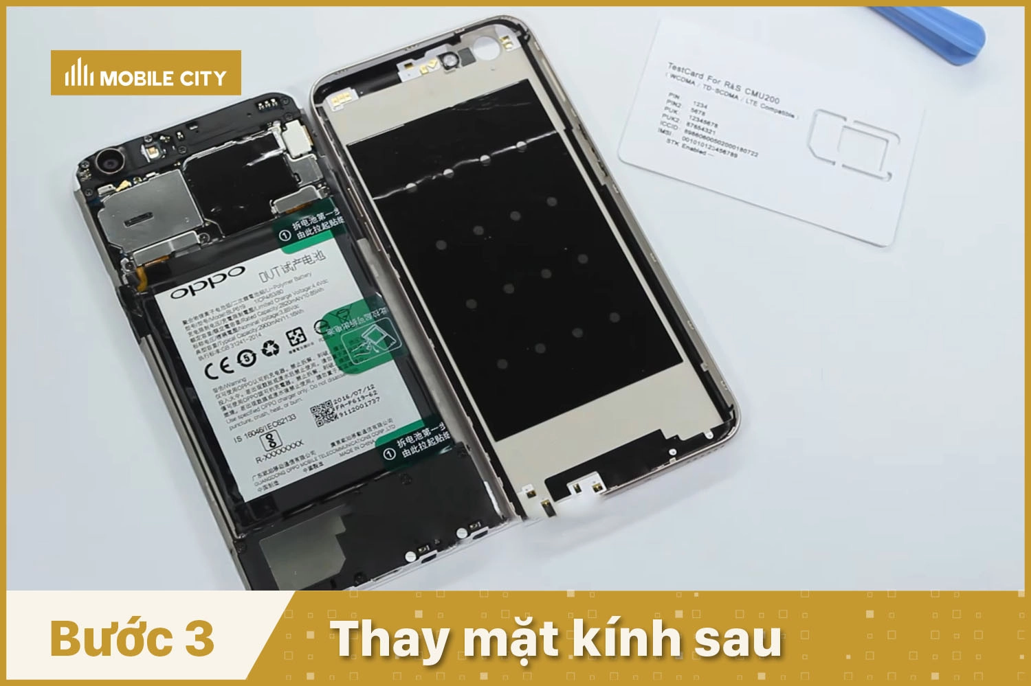 Thay kính lưng, mặt kính sau OPPO A39