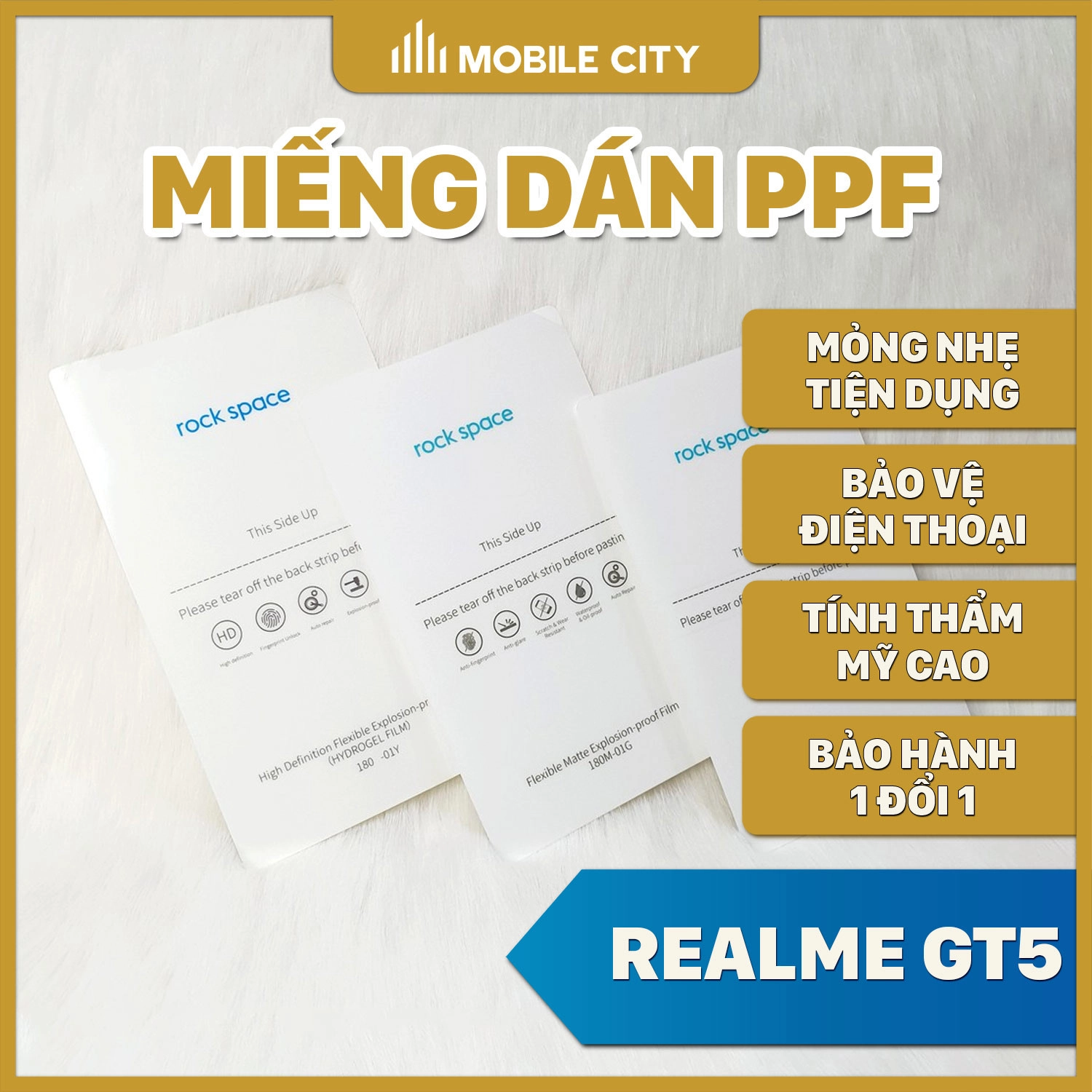 Dán lưng PPF Rock Space Realme GT5