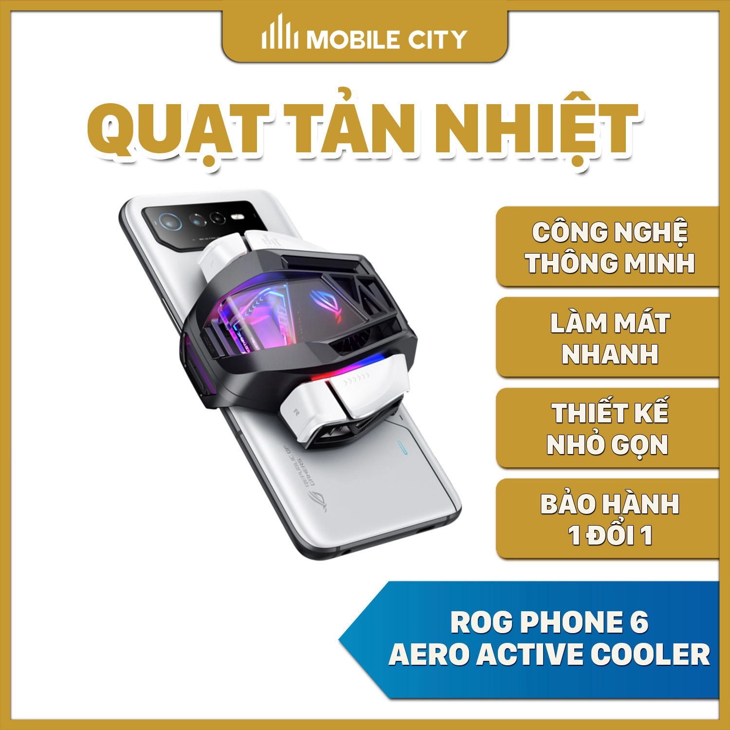 Quạt tản nhiệt điện thoại ROG Phone 6 Aero Active Cooler