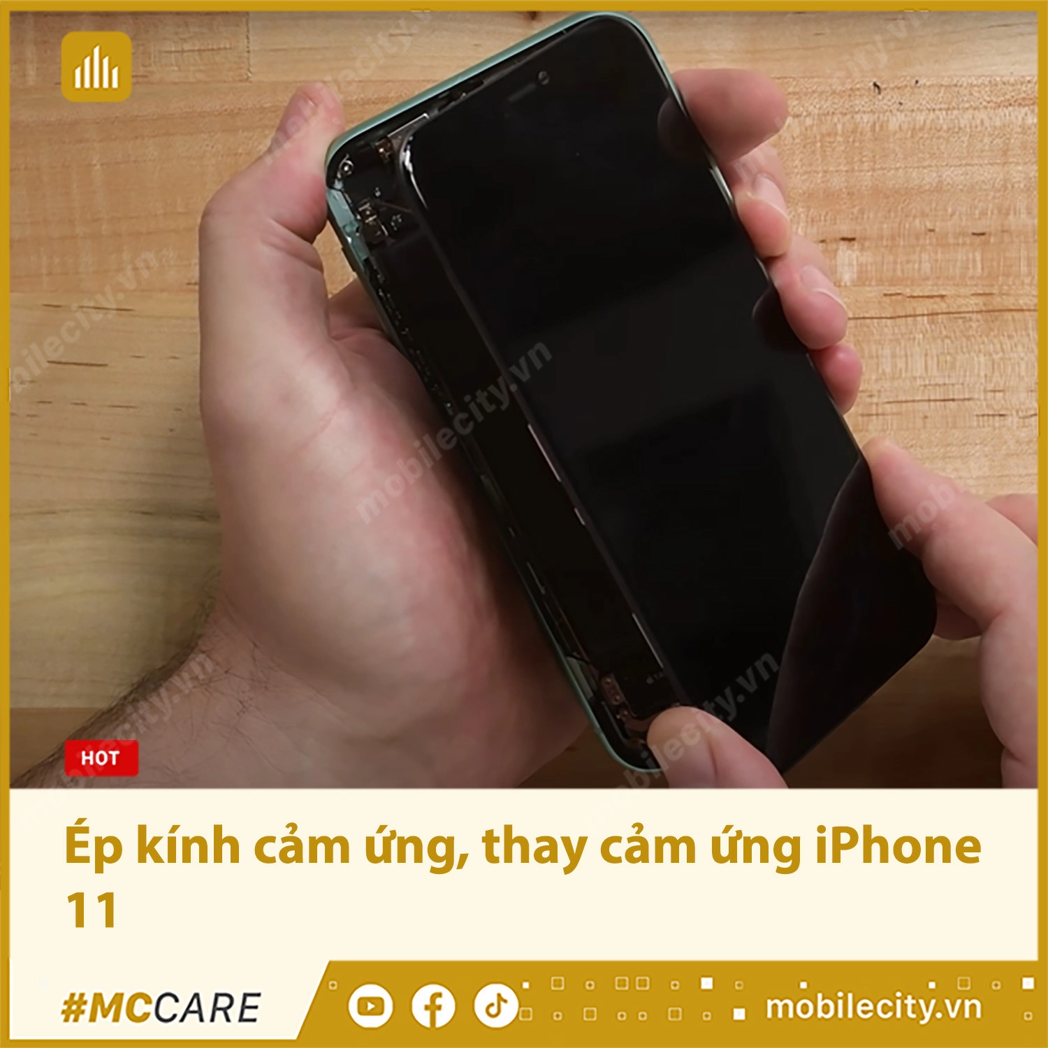 Ép kính cảm ứng, thay cảm ứng iPhone 11