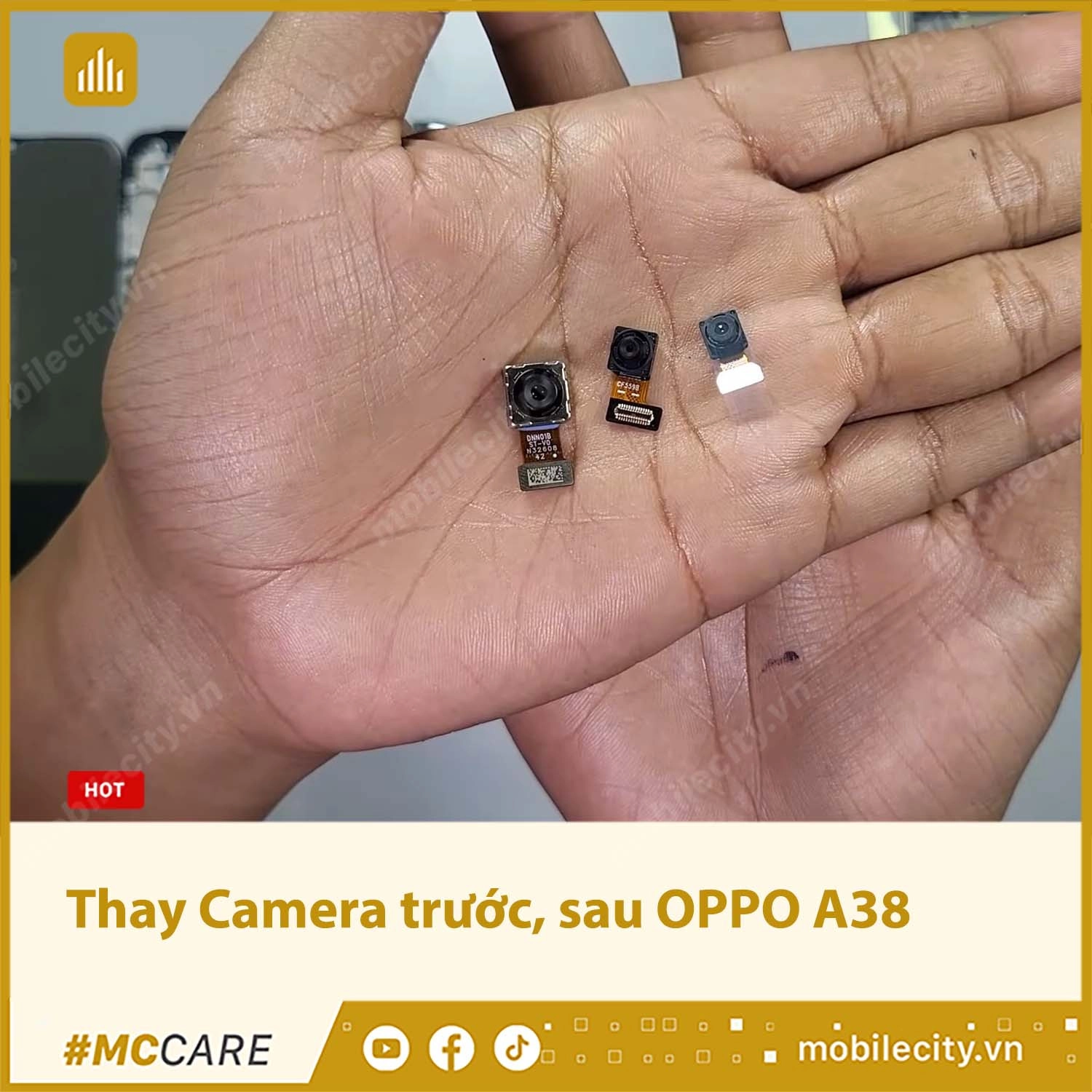 Thay Camera trước, sau OPPO A38