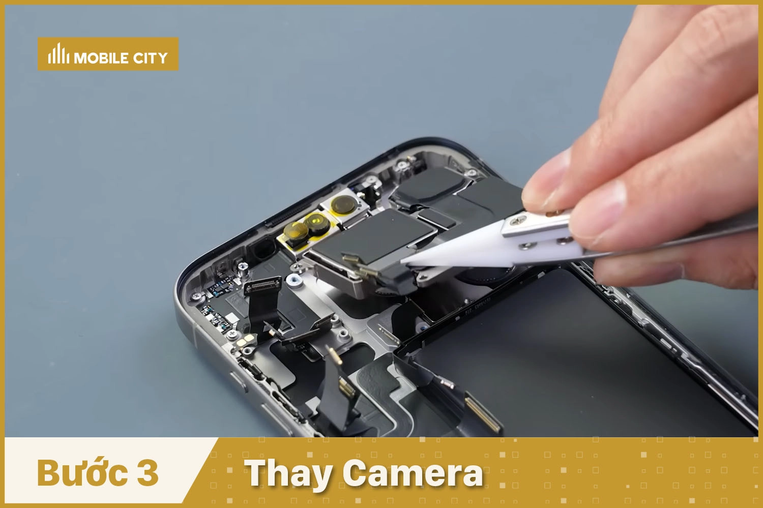 Thay Camera trước, sau iPhone 15 Pro Max