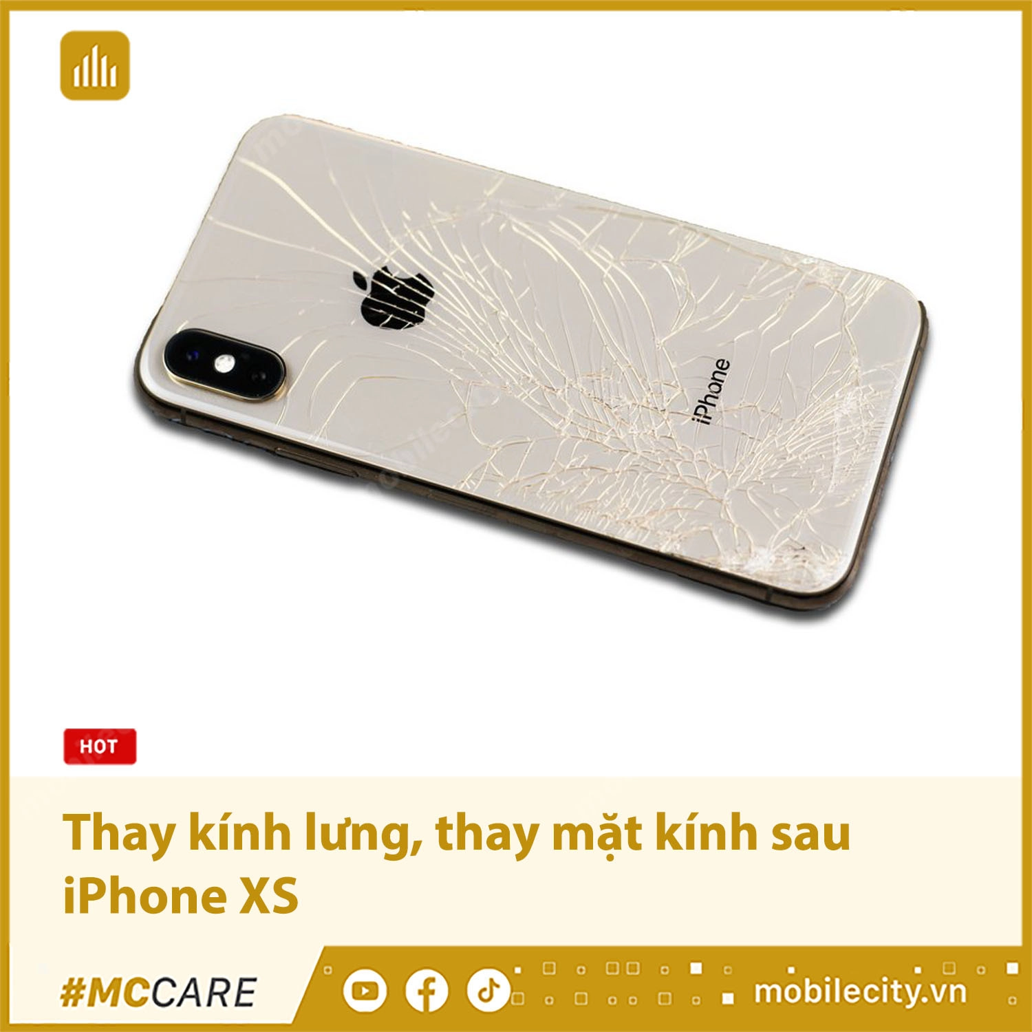 Thay mặt kính sau iPhone XS Giá Rẻ Nhất 2025