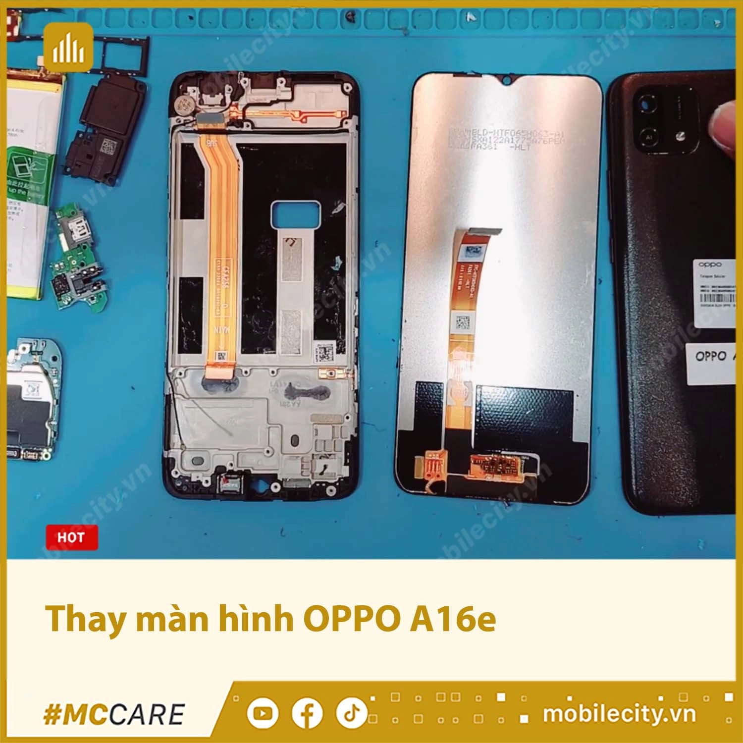 Thay màn hình OPPO A16e