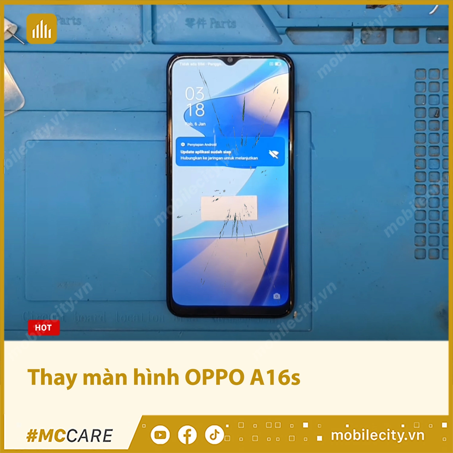 Thay màn hình OPPO A16s