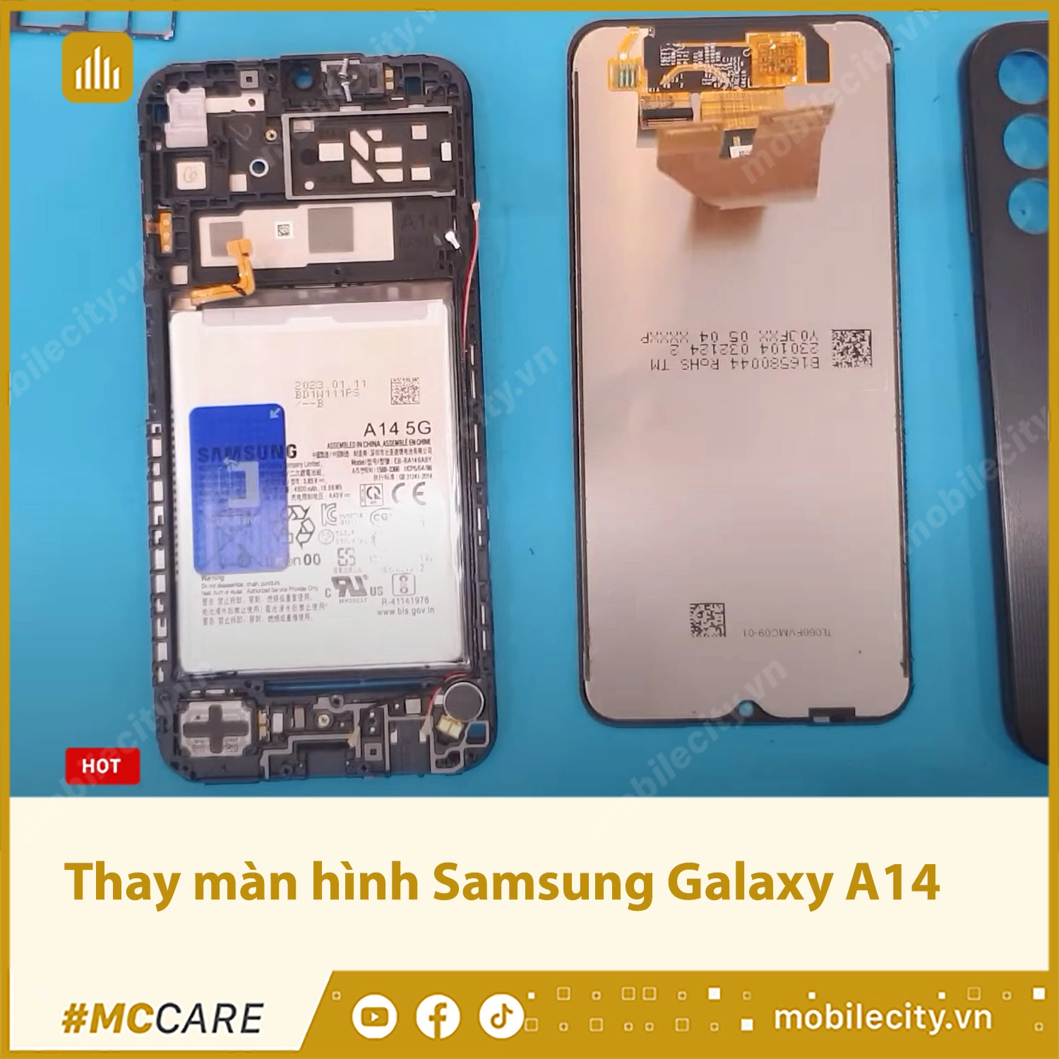 Thay màn hình Samsung Galaxy A14