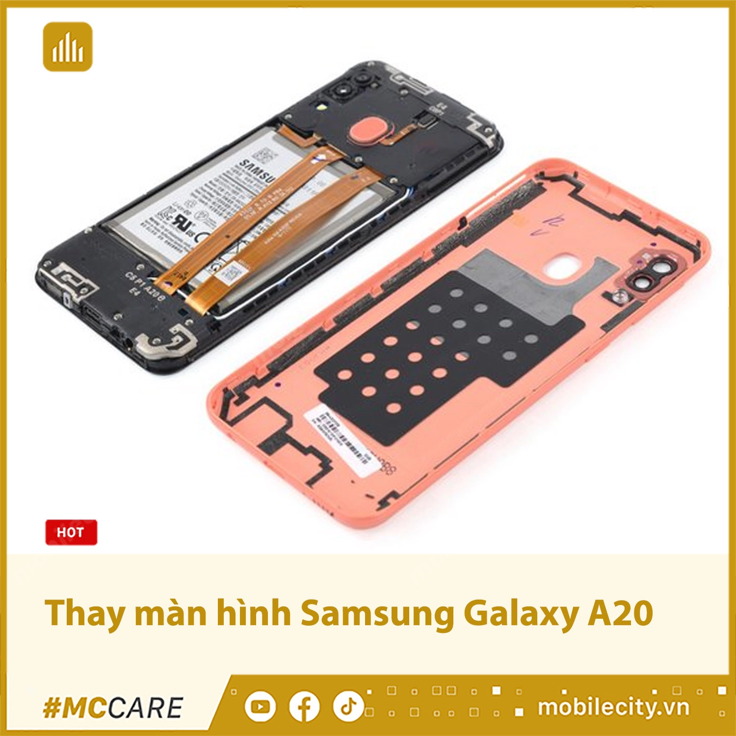 Thay màn hình Samsung Galaxy A20