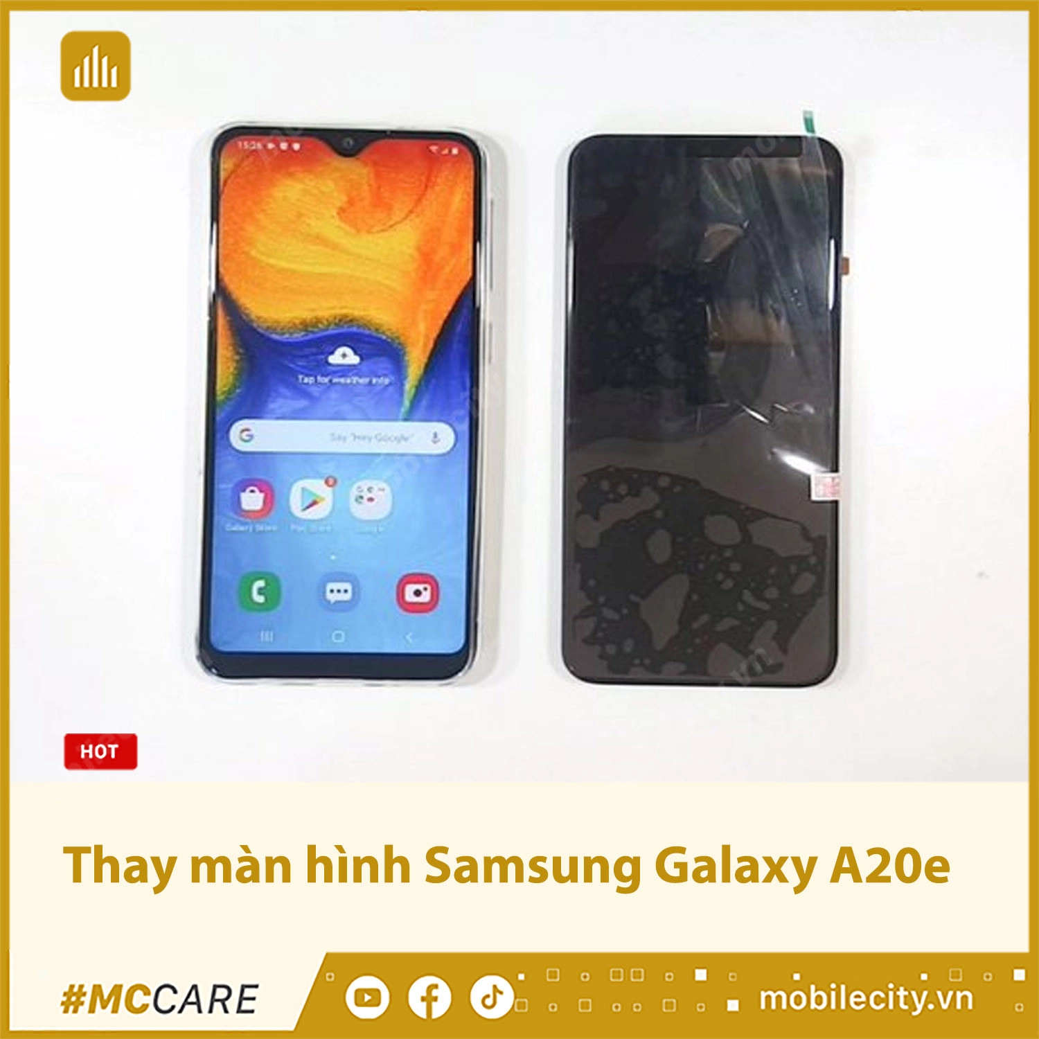 Thay màn hình Samsung Galaxy A20e