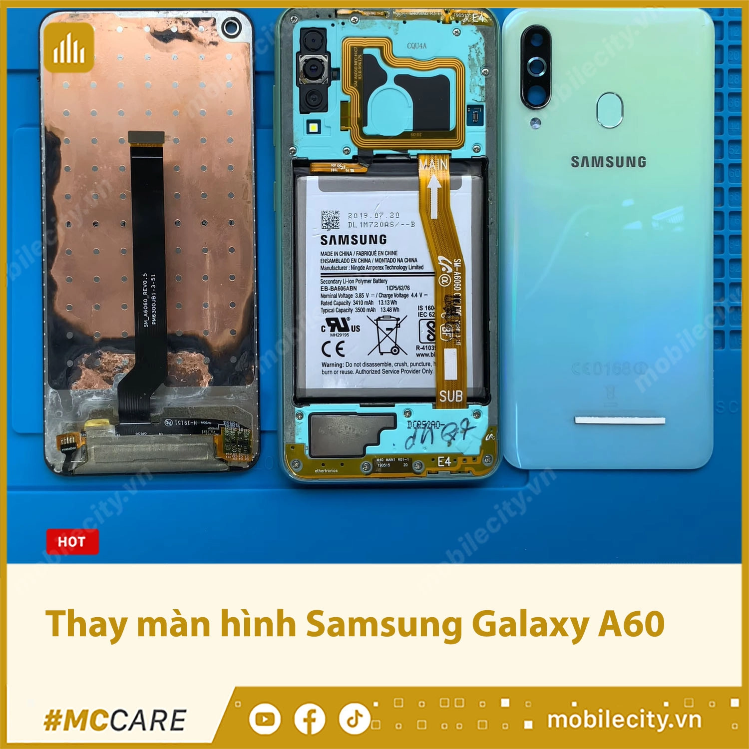 Thay màn hình Samsung Galaxy A60