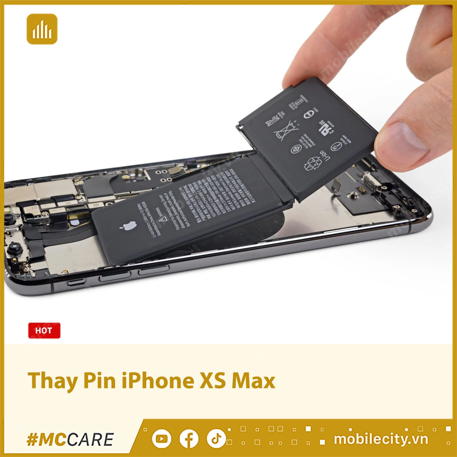 Thay pin iPhone Xs Max chính hãng giá rẻ / Lấy ngay chỉ sau 15 phút – Táo  Mỹ iPhone Chính Hãng