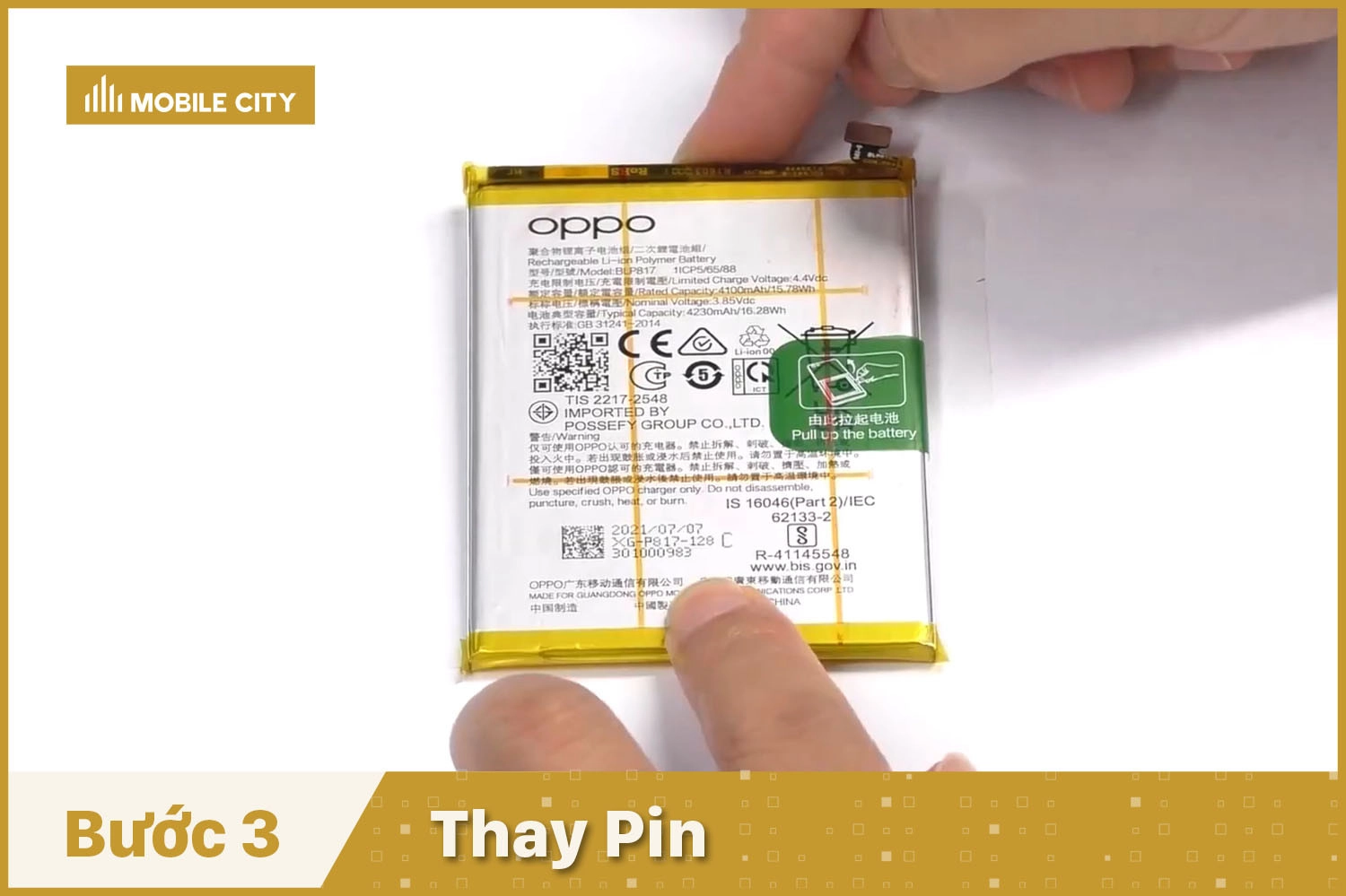 Thay Pin cho OPPO A16e