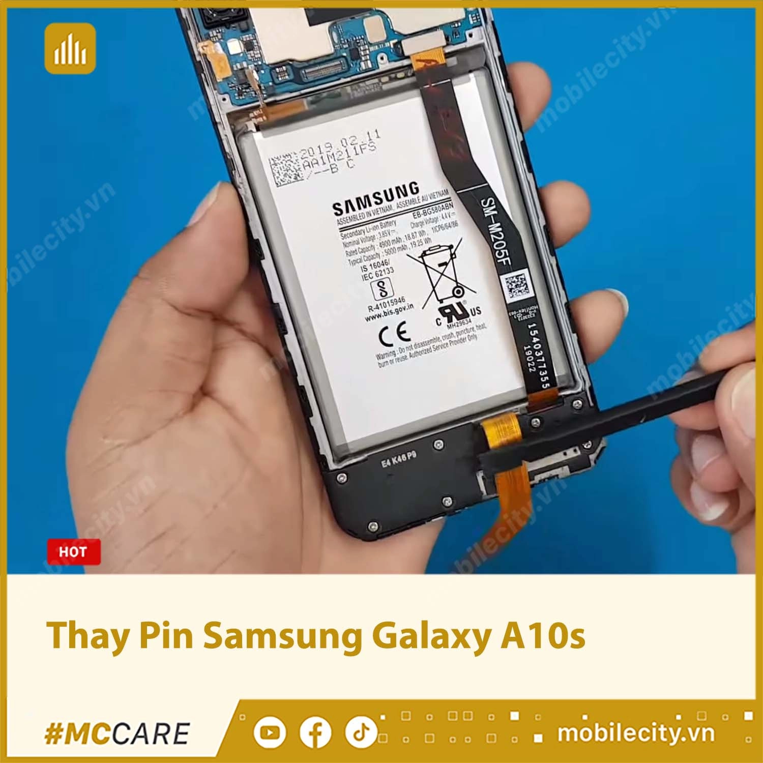 Thay Pin Samsung Galaxy A10s