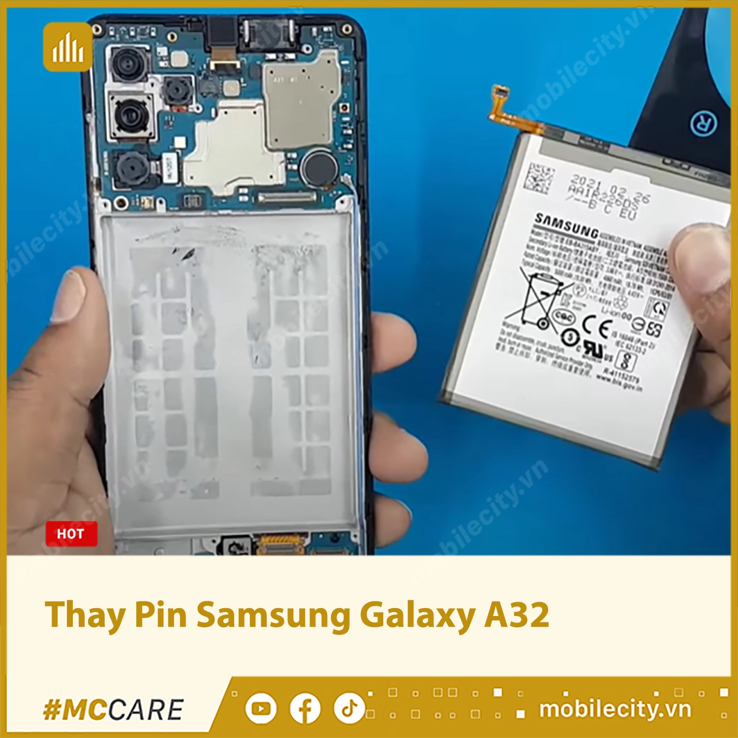 Thay Pin Samsung Galaxy A32