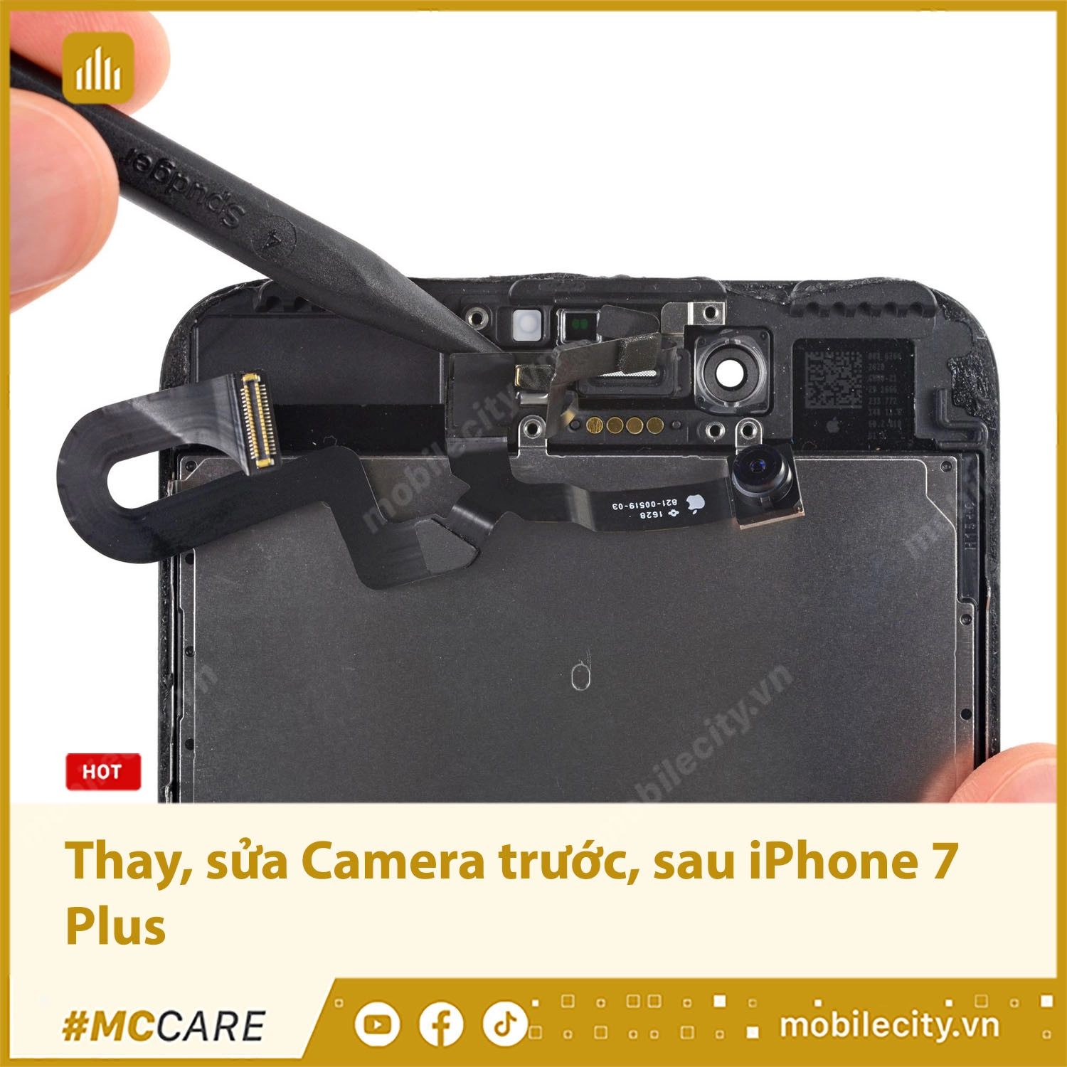 Thay Camera iPhone 7 Plus Chính hãng, giá rẻ tại Hà Nội, Đà Nẵng, Tp.HCM