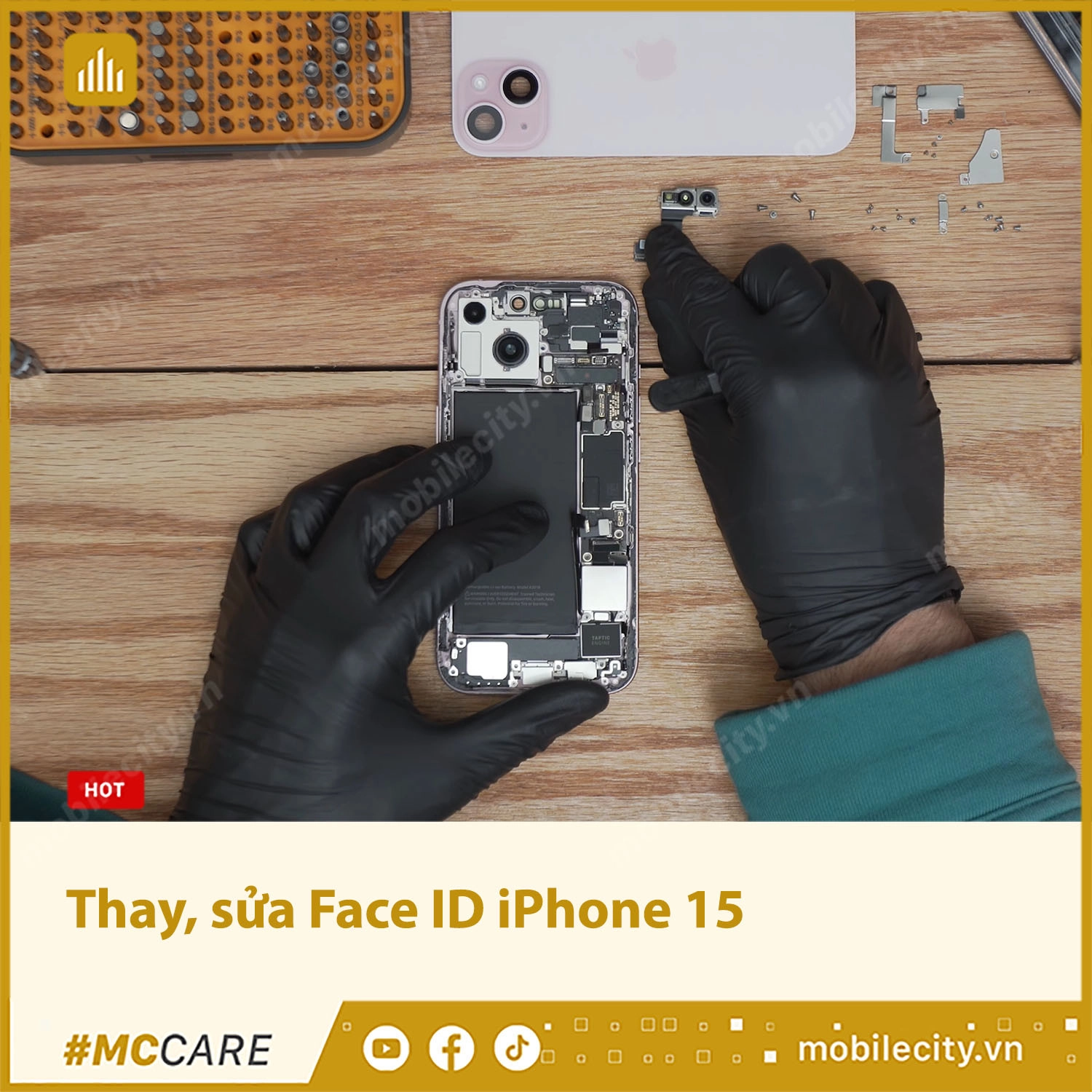 Thay, sửa Face ID iPhone 15