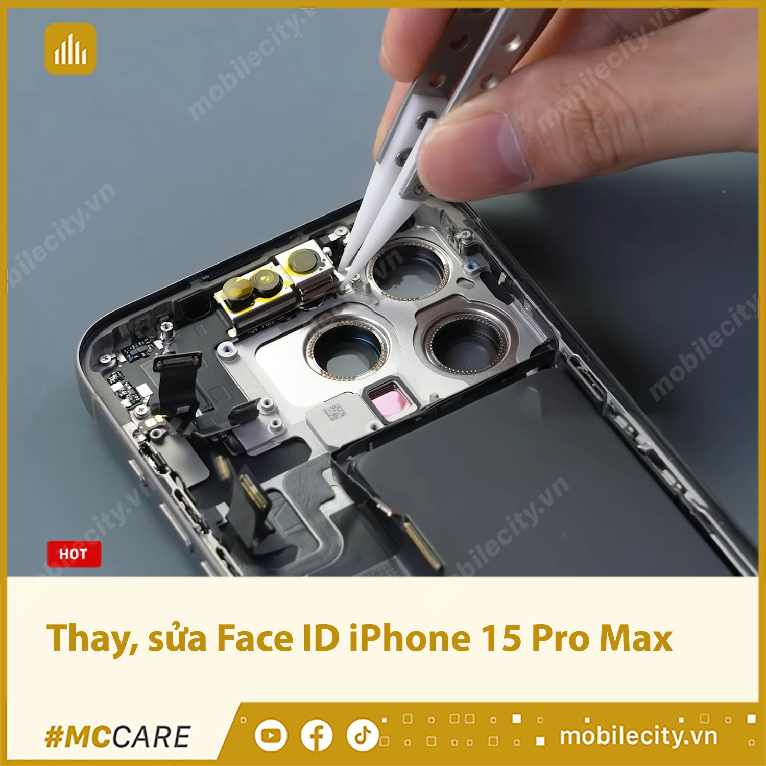 Thay, sửa Face ID iPhone 15 Pro Max