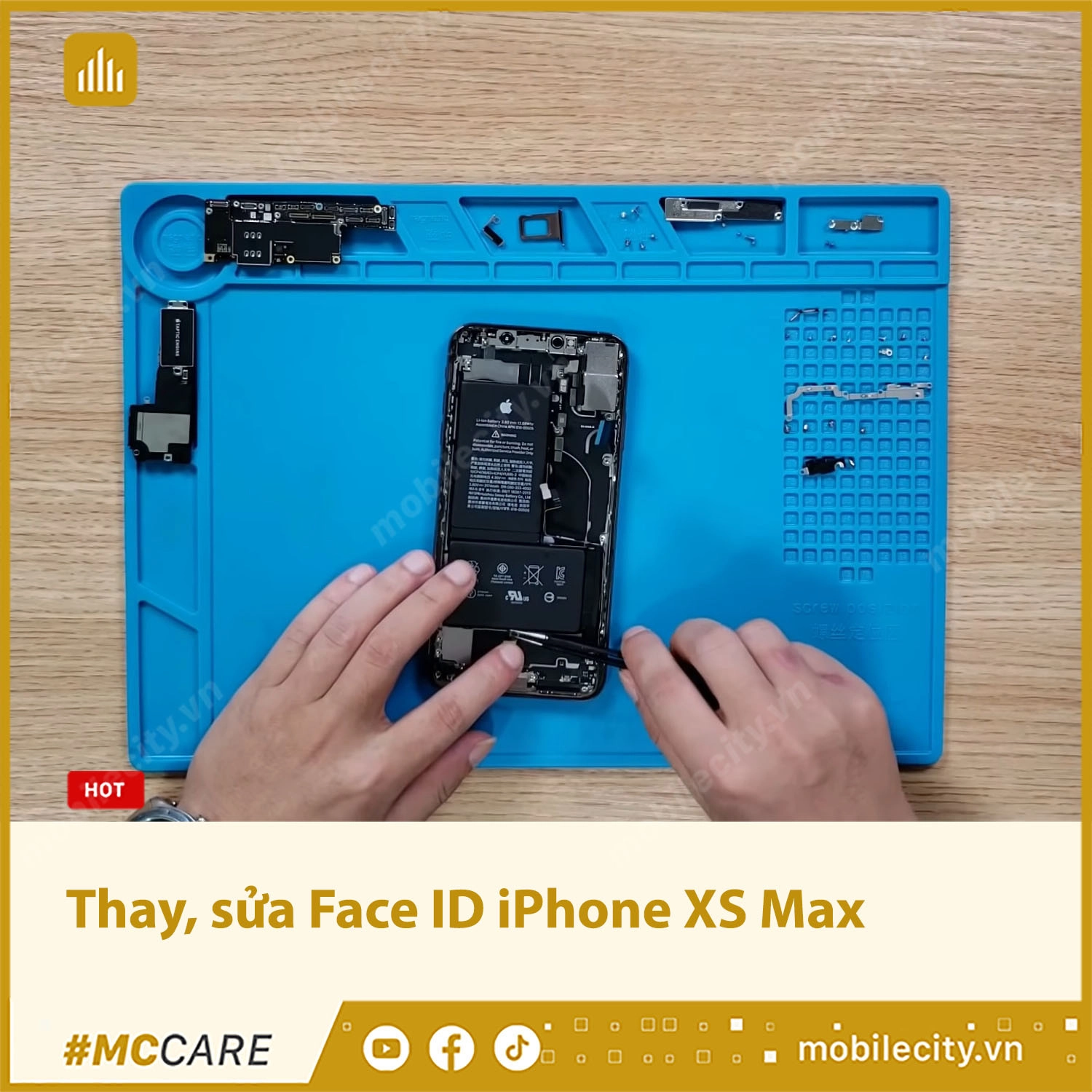 Sửa Face ID iPhone XS Max Chính hãng, giá rẻ tại Hà Nội, Đà Nẵng, Tp.HCM