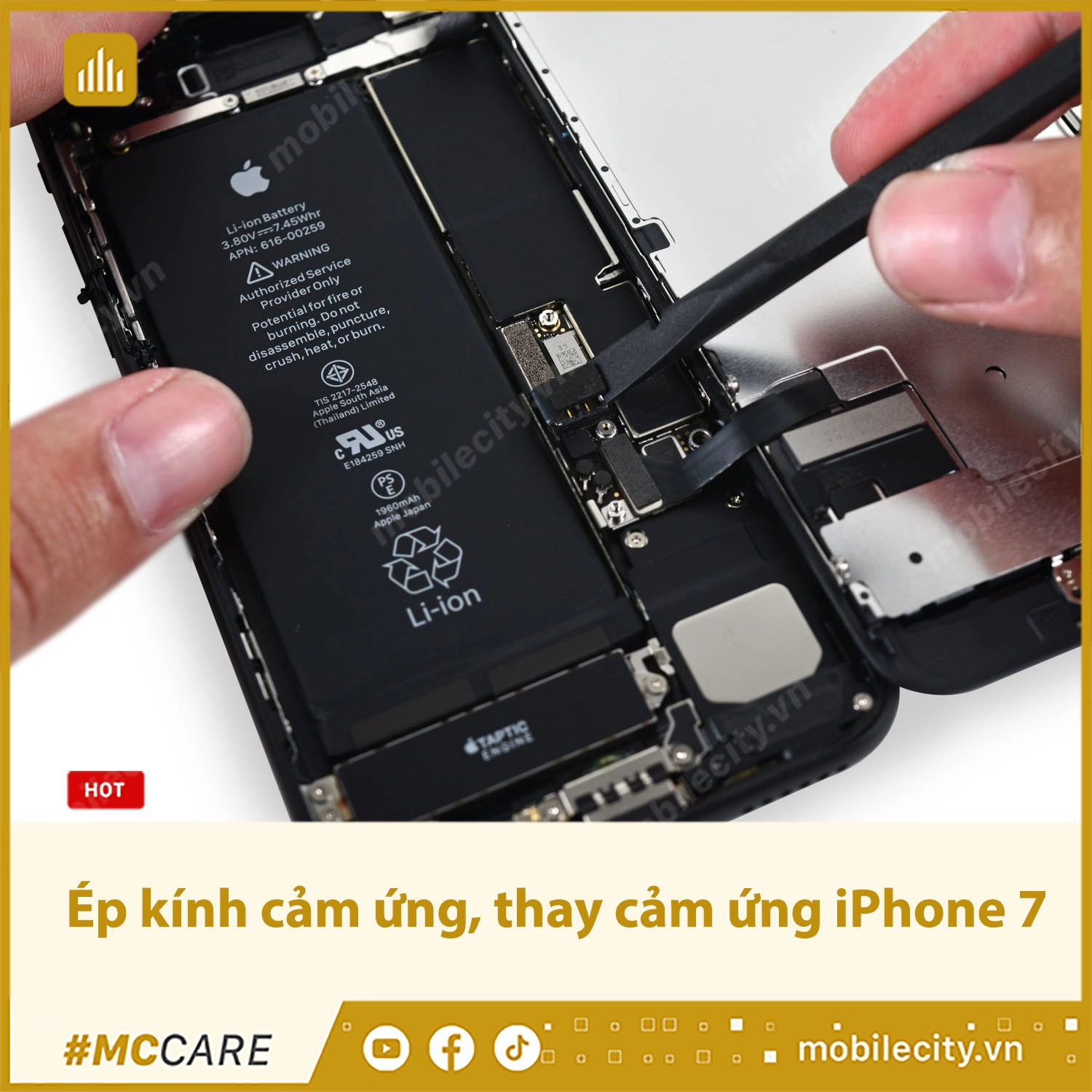 Ép kính cảm ứng, thay cảm ứng iPhone 7