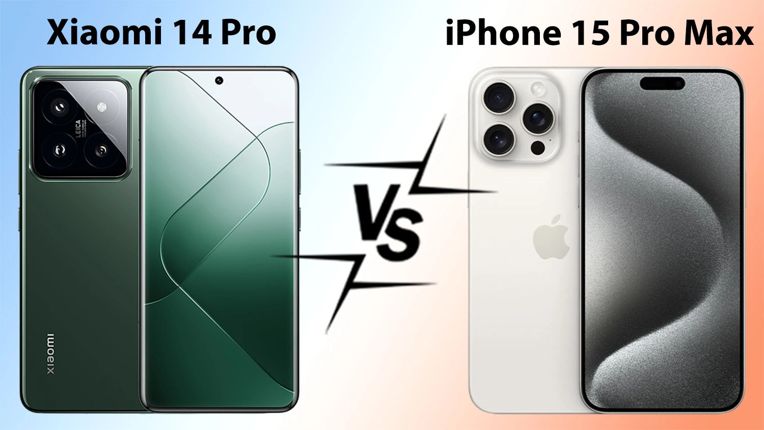 Xiaomi 14 Pro vs iPhone 14 Pro 