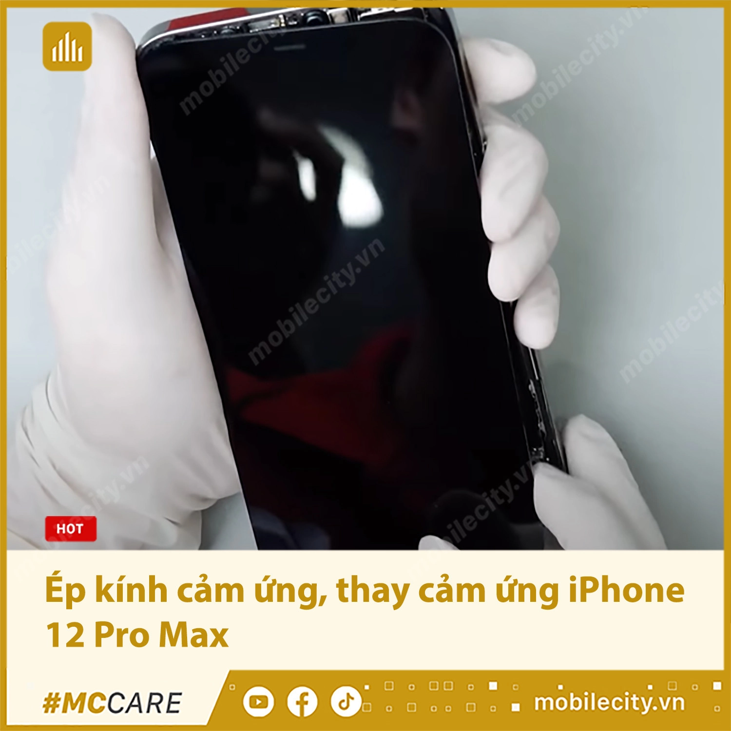 Ép kính cảm ứng, thay cảm ứng iPhone 12 Pro Max