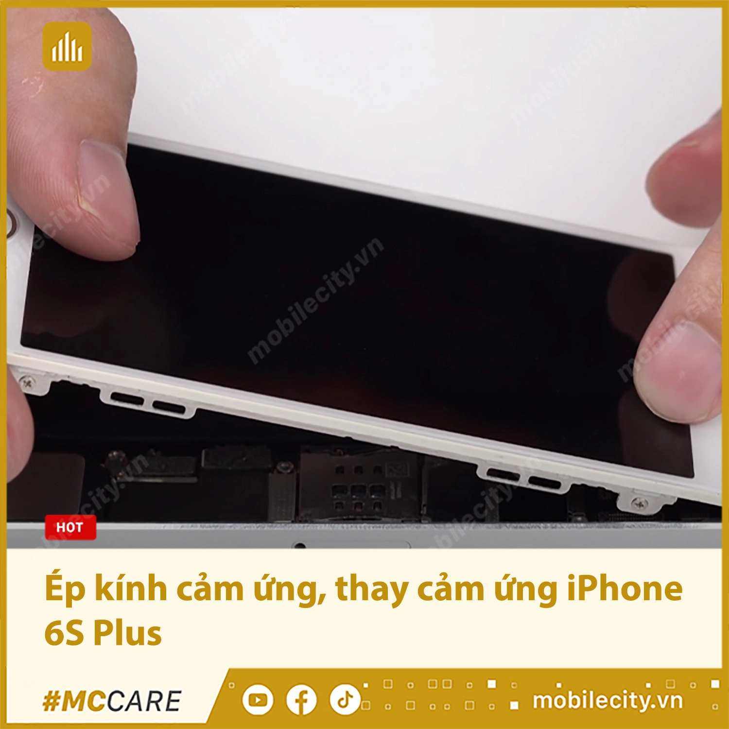 Ép kính cảm ứng, thay cảm ứng iPhone 6S Plus