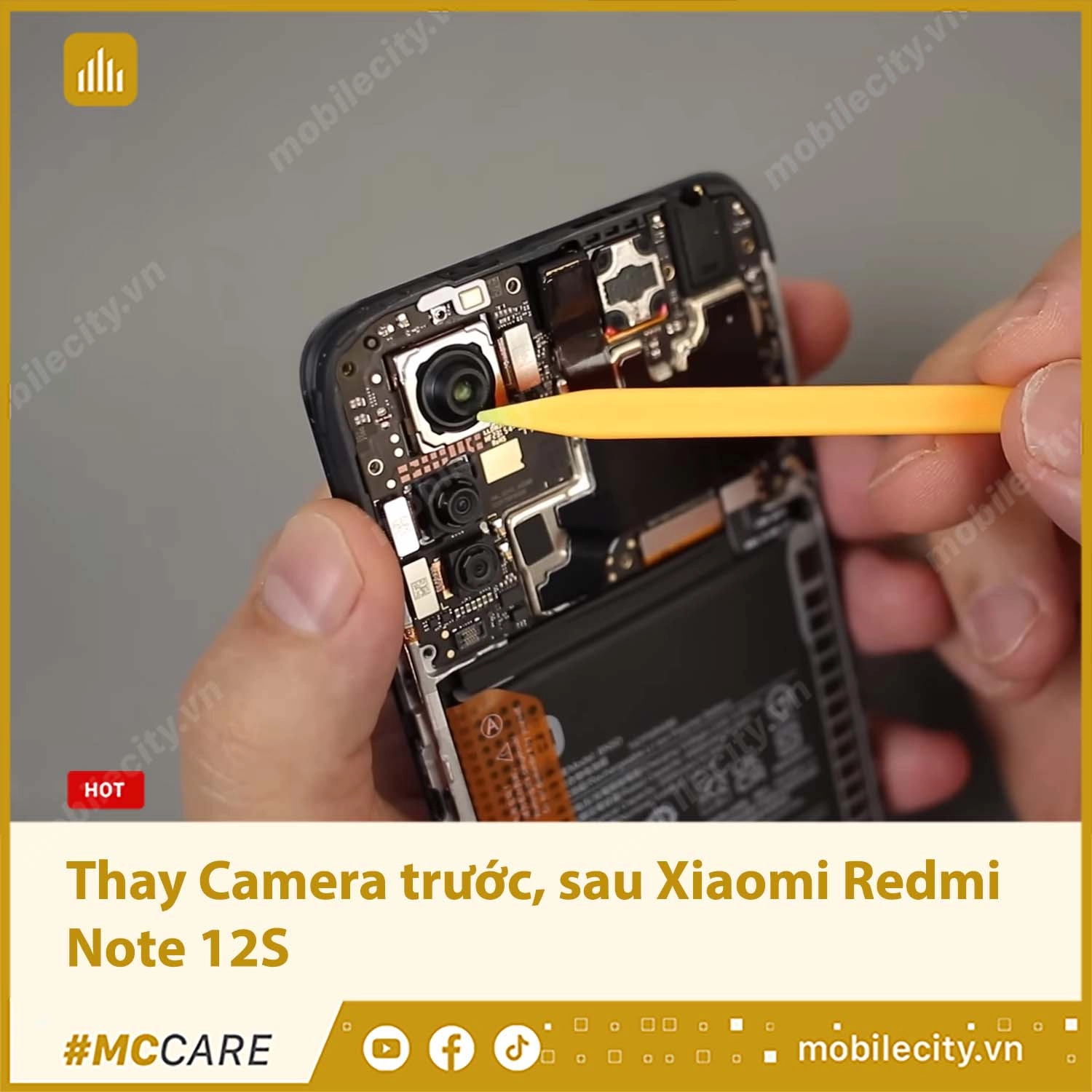 Bảng giá thay Camera Xiaomi Redmi Note 12S rẻ nhất tại Hà Nội, Đà Nẵng, Tp.HCM