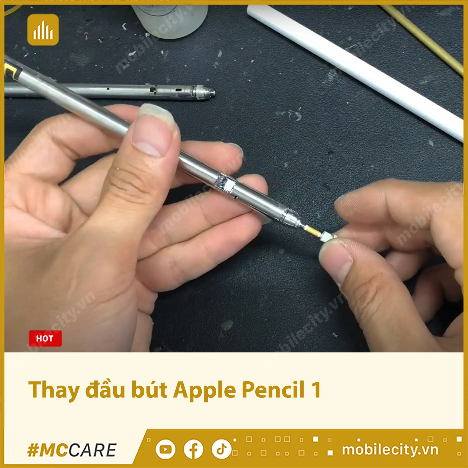 Thay đầu bút Apple Pencil 1