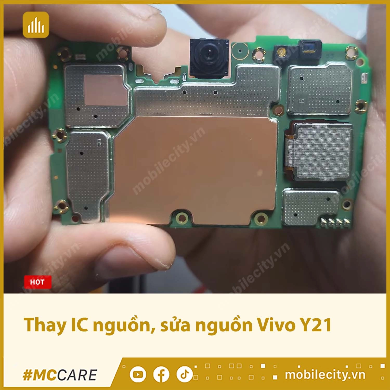 Thay IC nguồn, sửa nguồn Vivo Y21