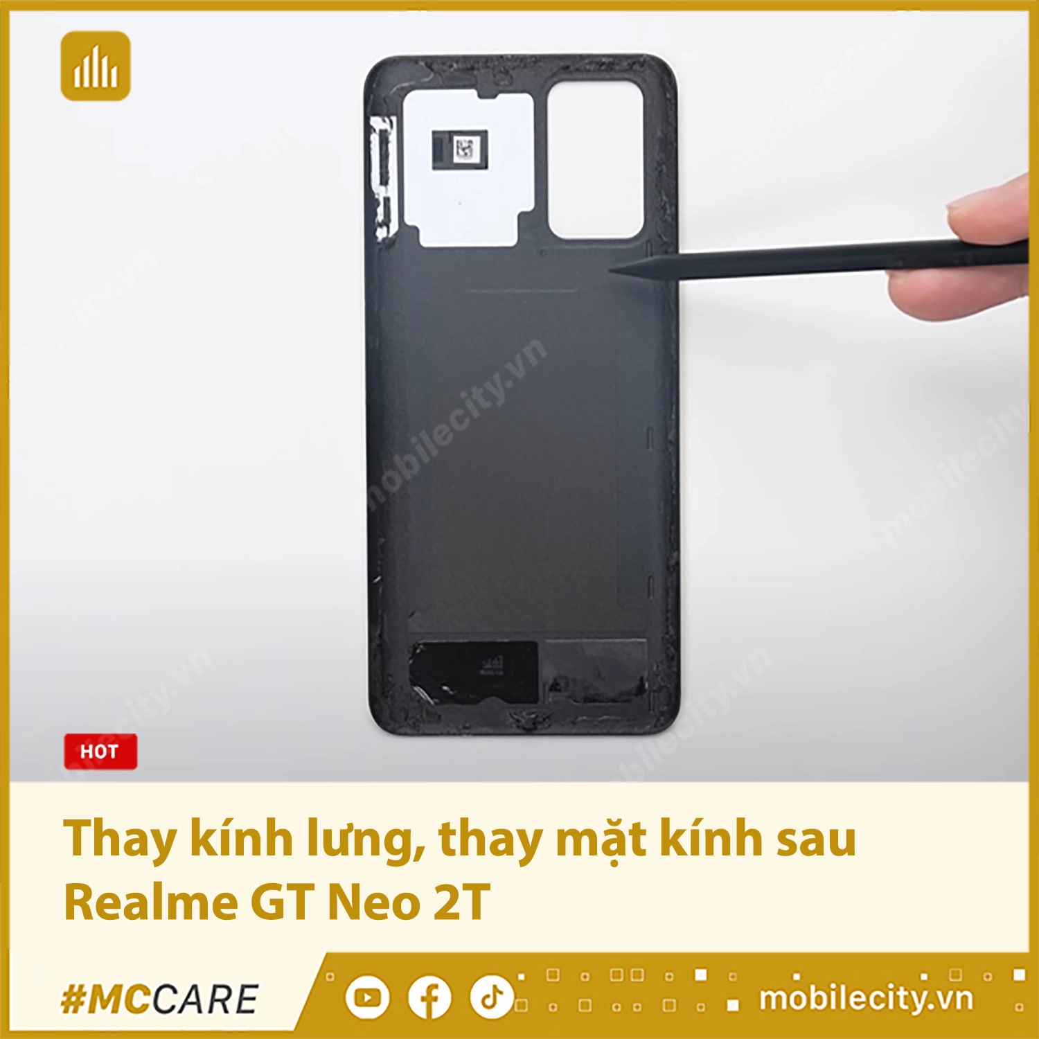 Thay kính lưng, thay mặt kính sau Realme GT Neo 2T