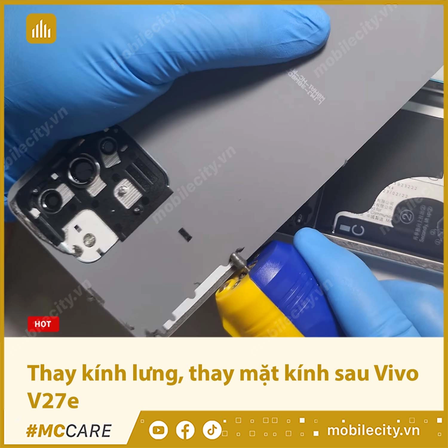 Bảng giá thay mặt kính sau Vivo V27e Chính hãng