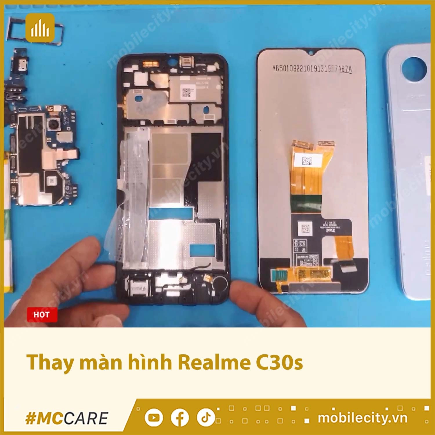 Thay màn hình Realme C30s