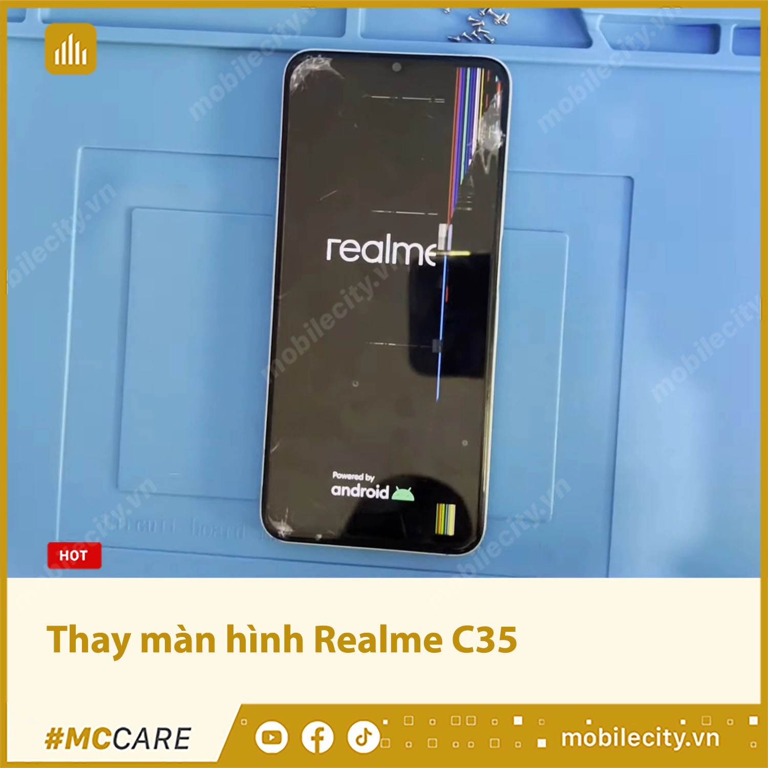 Thay màn hình Realme C35