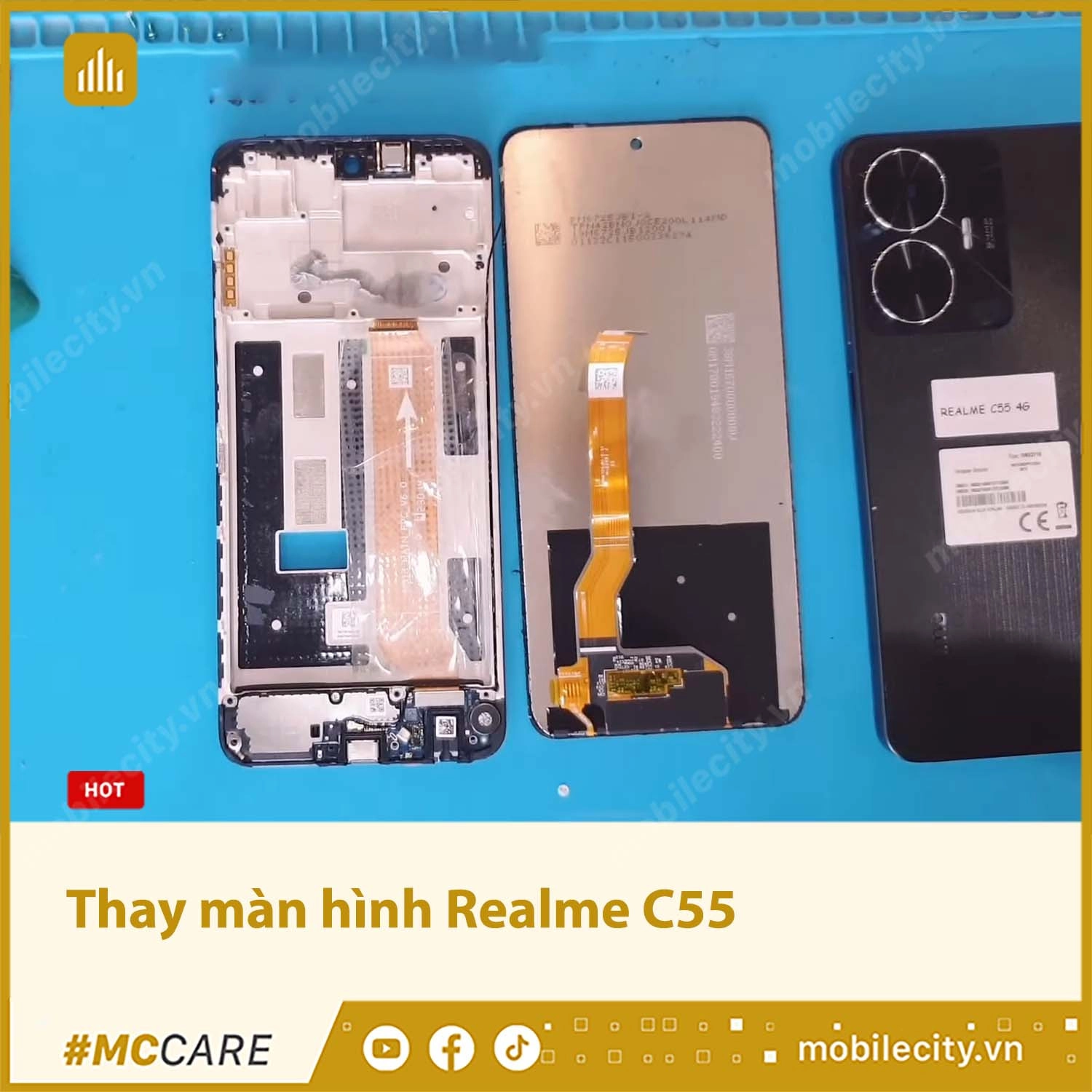 Thay màn hình Realme C55