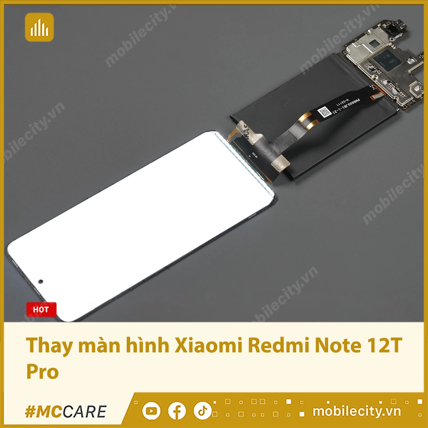 Thay màn hình Xiaomi Redmi Note 12T Pro