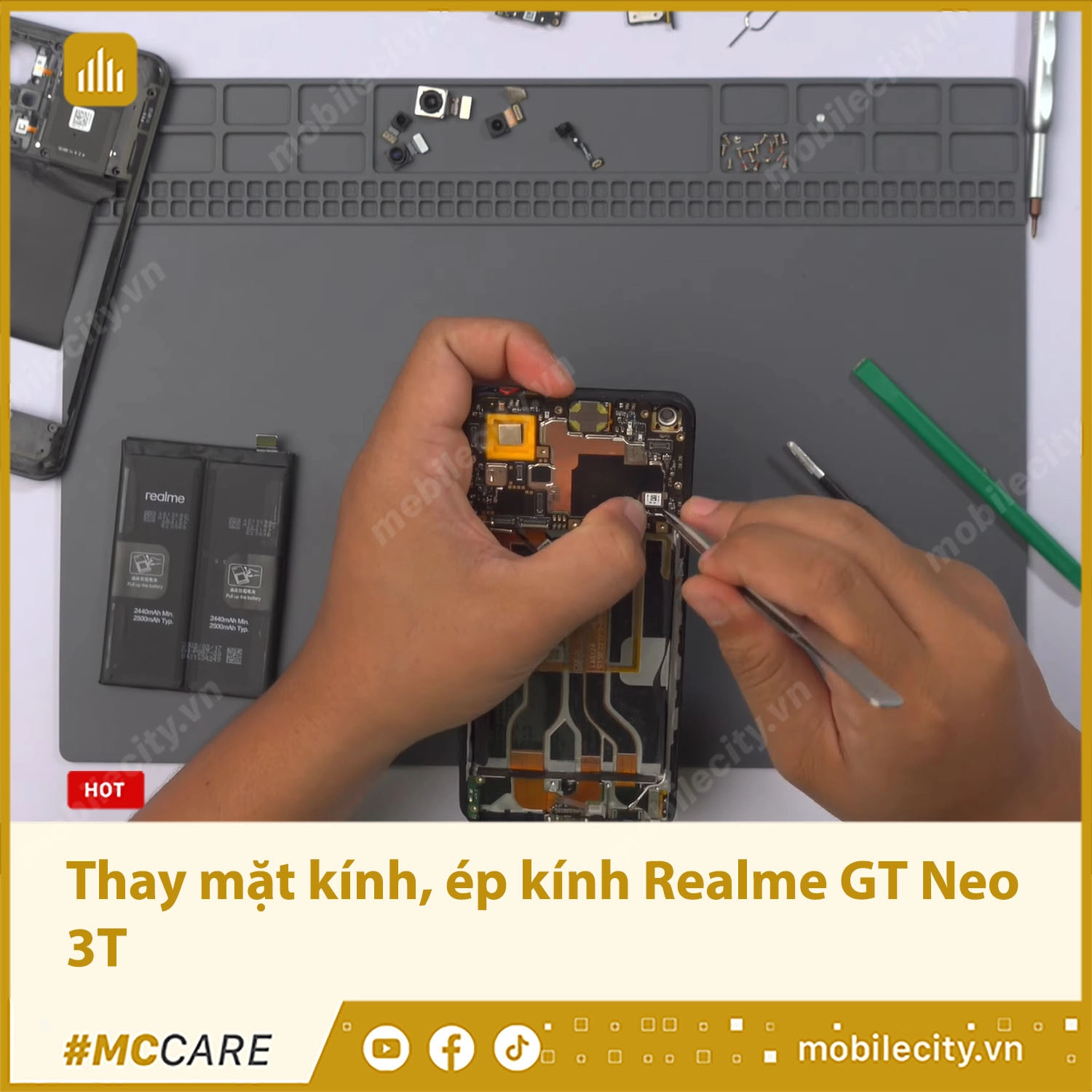 Thay mặt kính, ép kính Realme GT Neo 3T