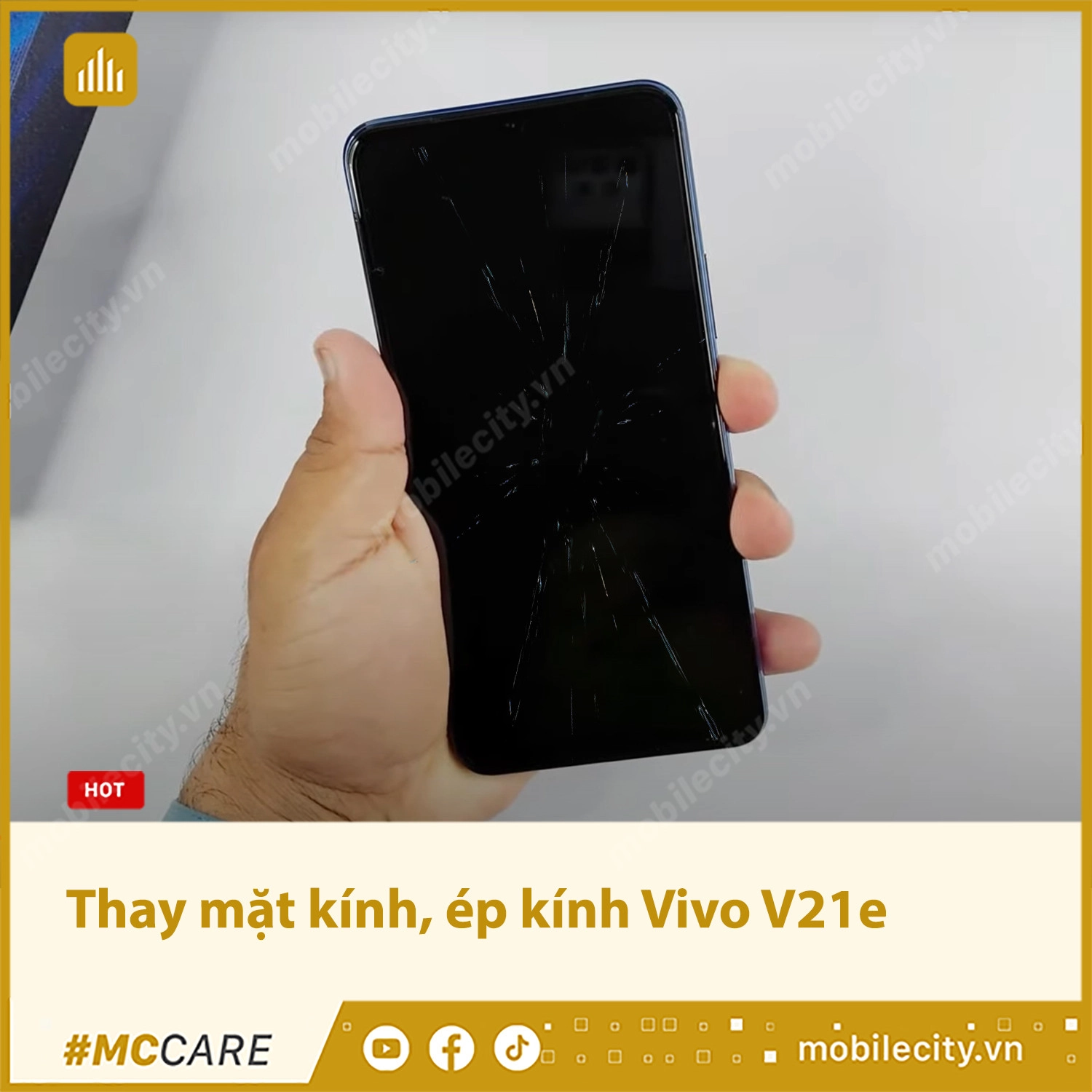 Thay mặt kính, ép kính Vivo V21e