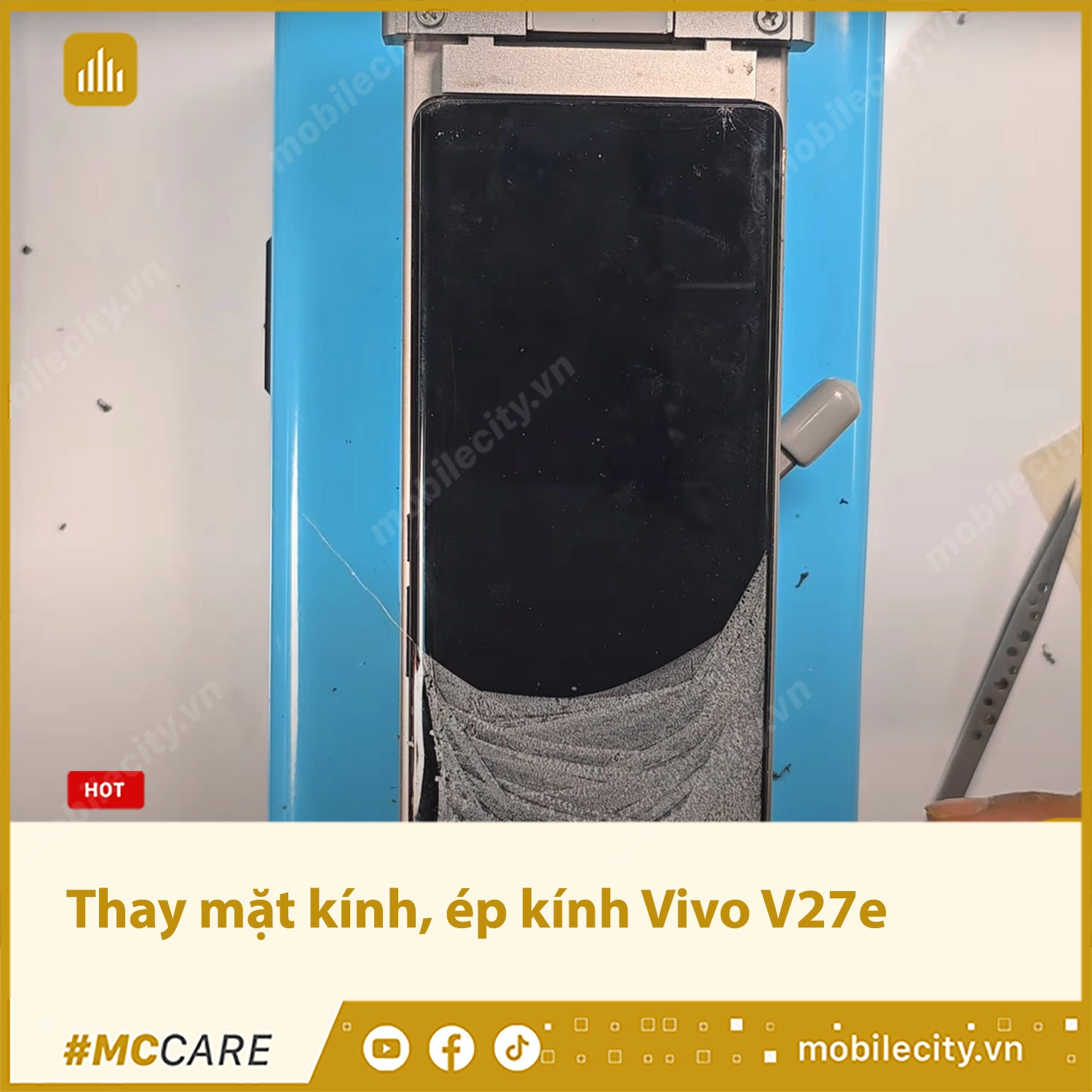 Thay mặt kính, ép kính Vivo V27e