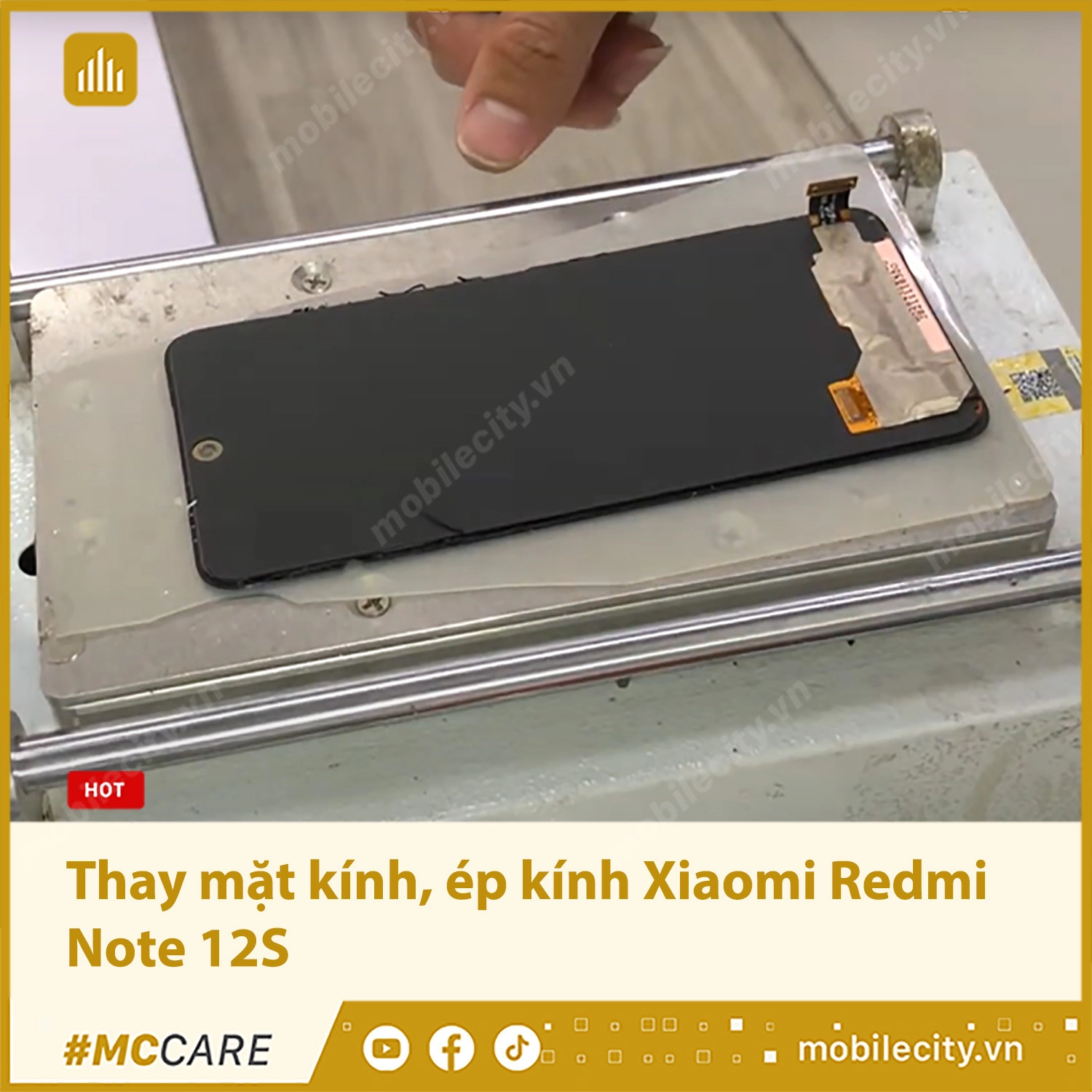 Thay mặt kính, ép kính Xiaomi Redmi Note 12S