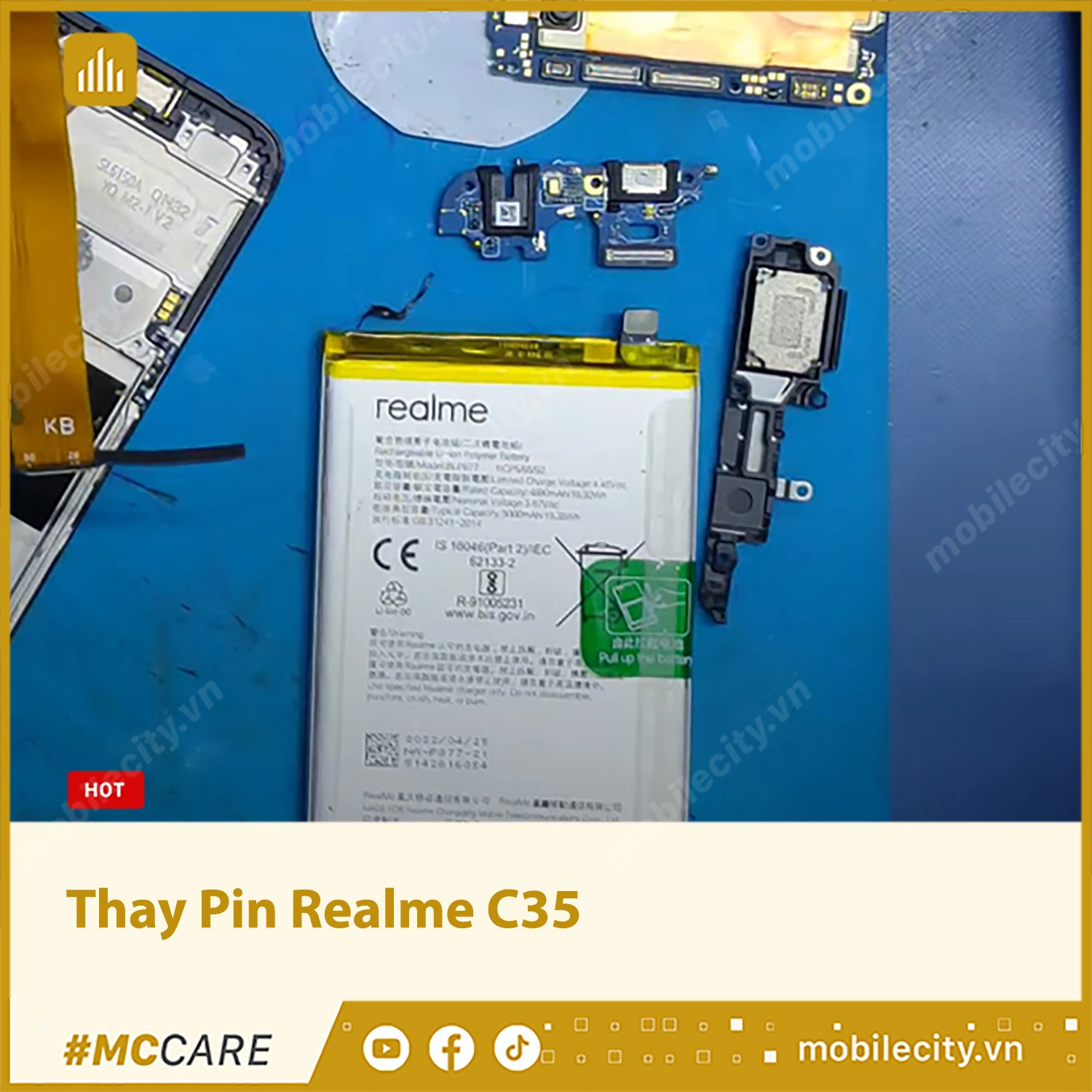 Thay Pin Realme C35