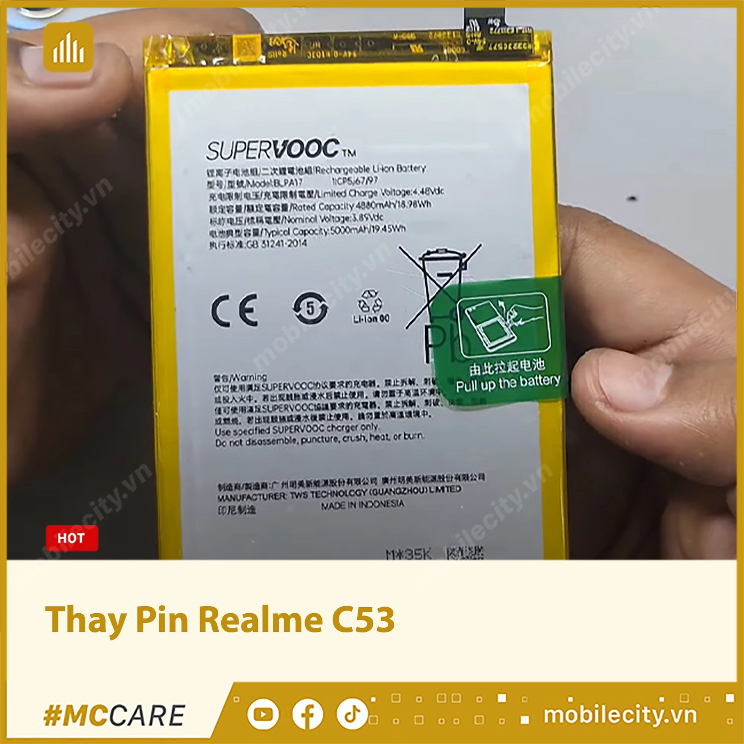 Thay Pin Realme C53