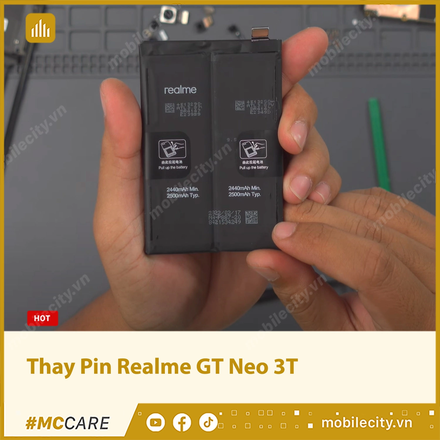 Thay Pin Realme GT Neo 3T