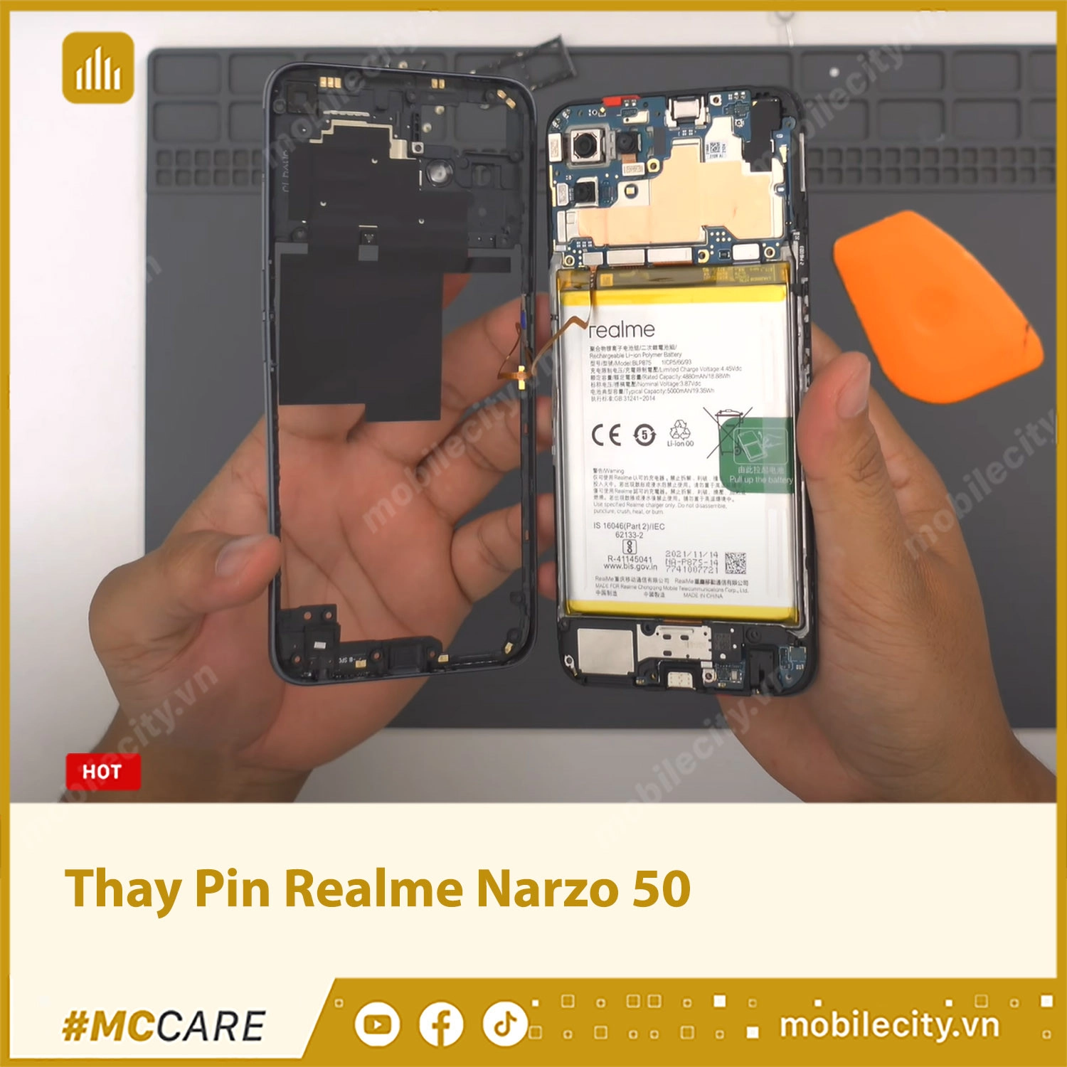 Thay Pin Realme Narzo 50