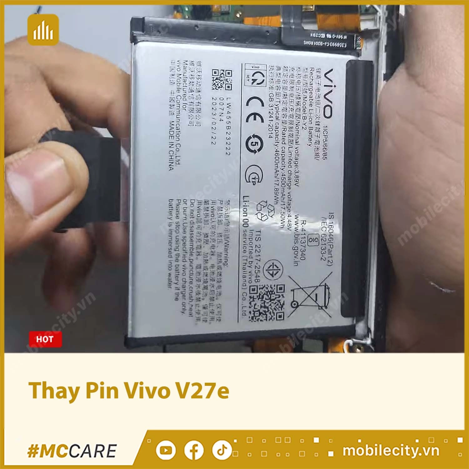 Thay Pin Vivo V27e