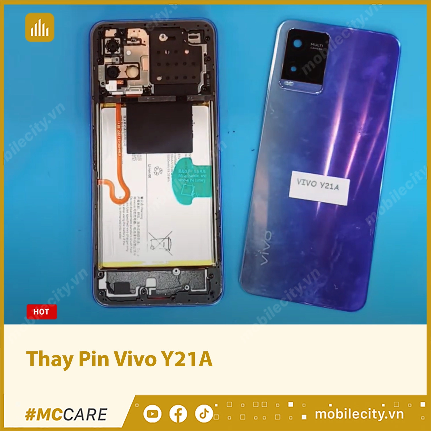 Thay Pin Vivo Y21A