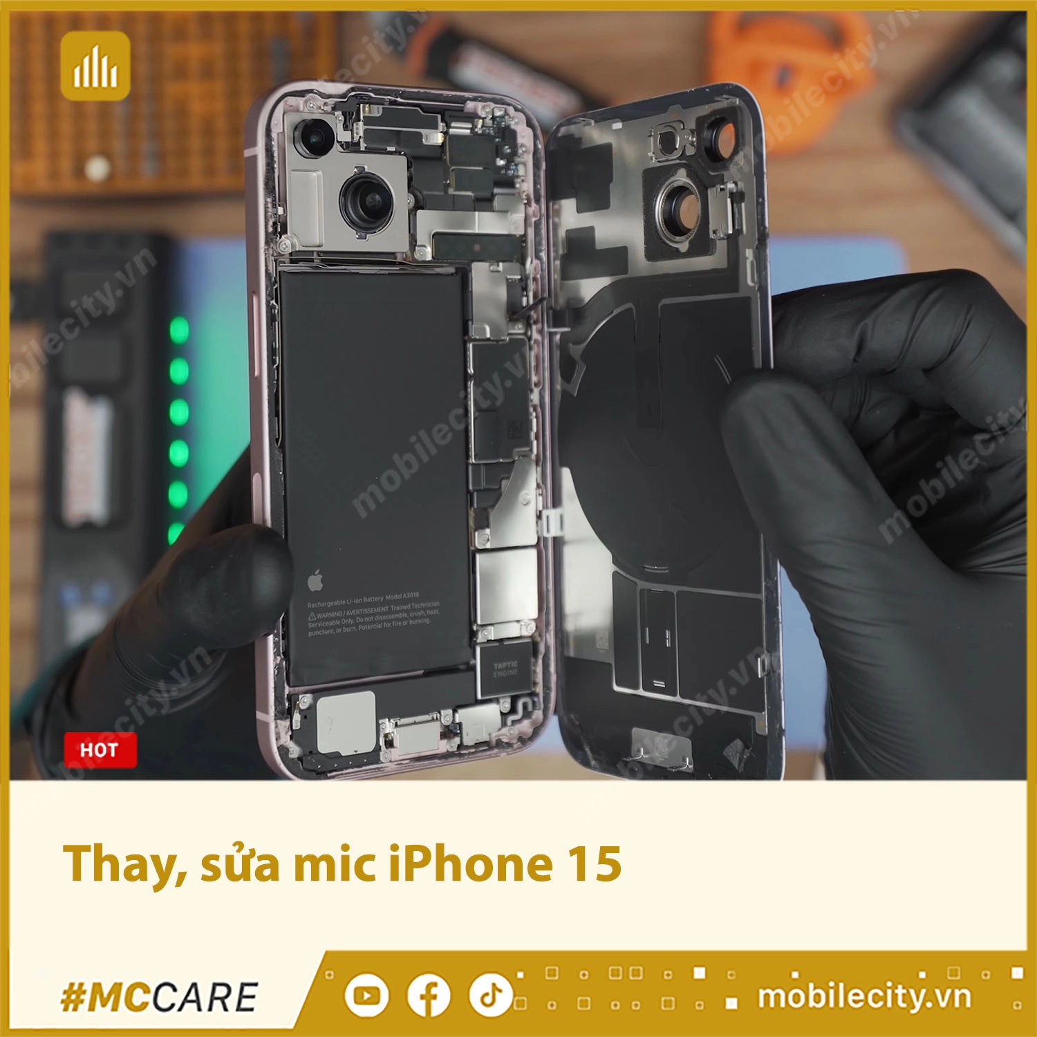 Thay, sửa mic iPhone 15